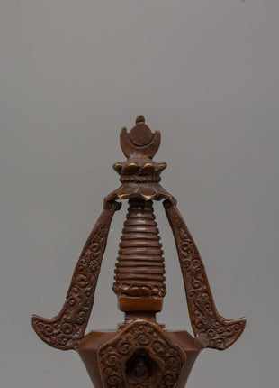 Traditionally Hand-Carved Stupa | A Sacred Symbol of Buddhist Wisdom