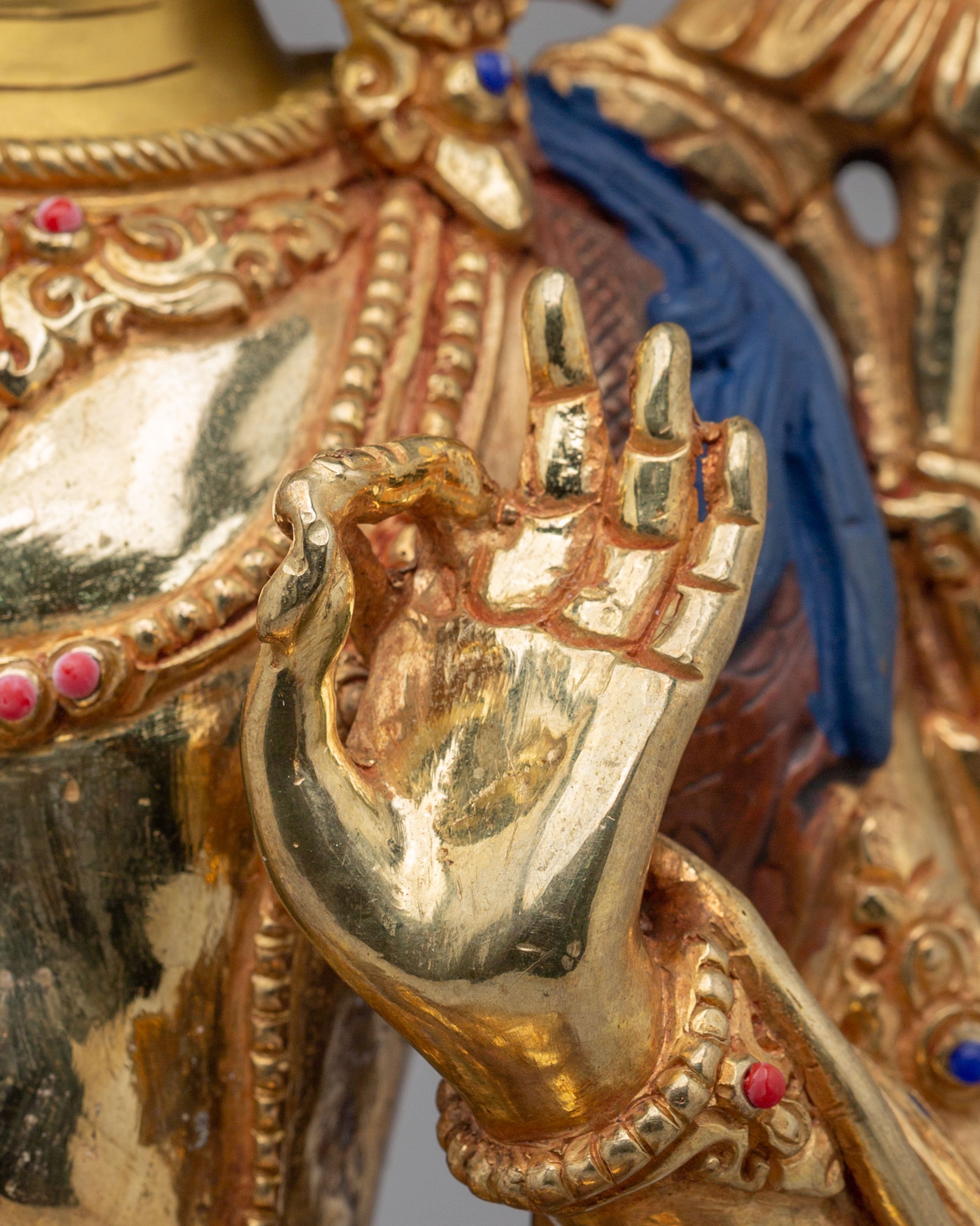 Handcrafted Manjushri Bodhisattva Statue | Spiritual Home Decor