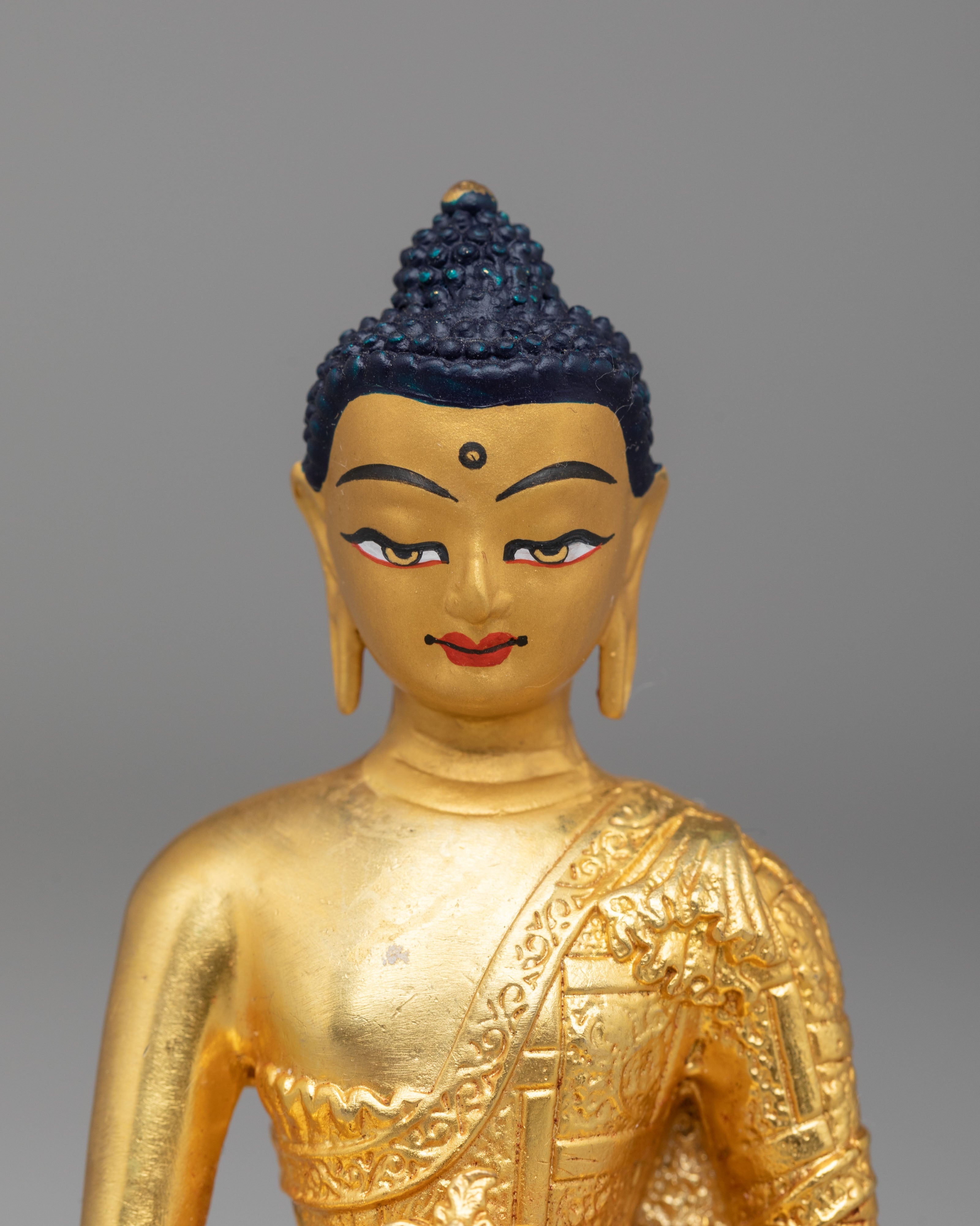 Sacred Medicine Buddha Deity Statue | Sangye Menla Altar Statue