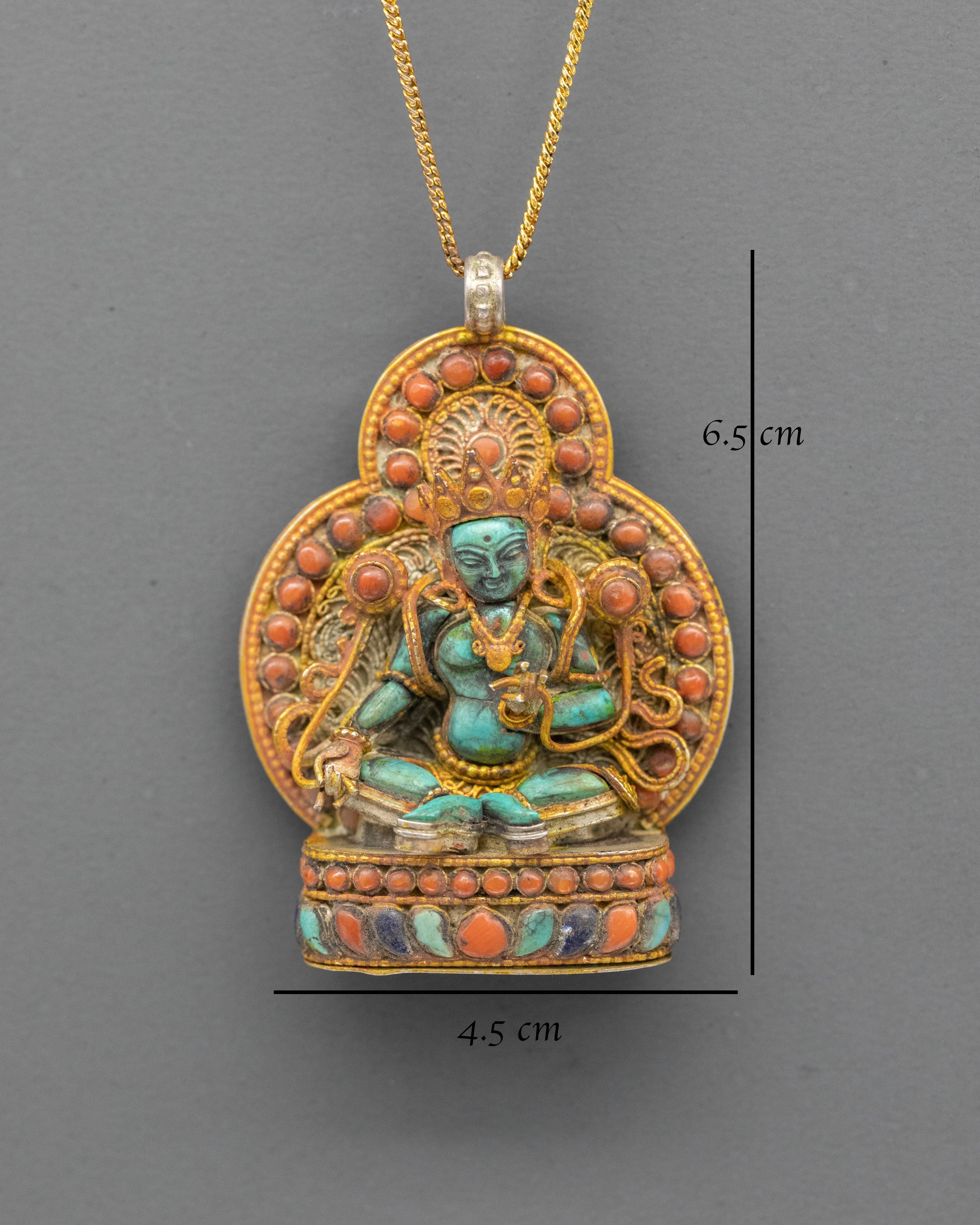 Buddhist Healing Ghau Box Pendant | Spiritual Protection Jewelry