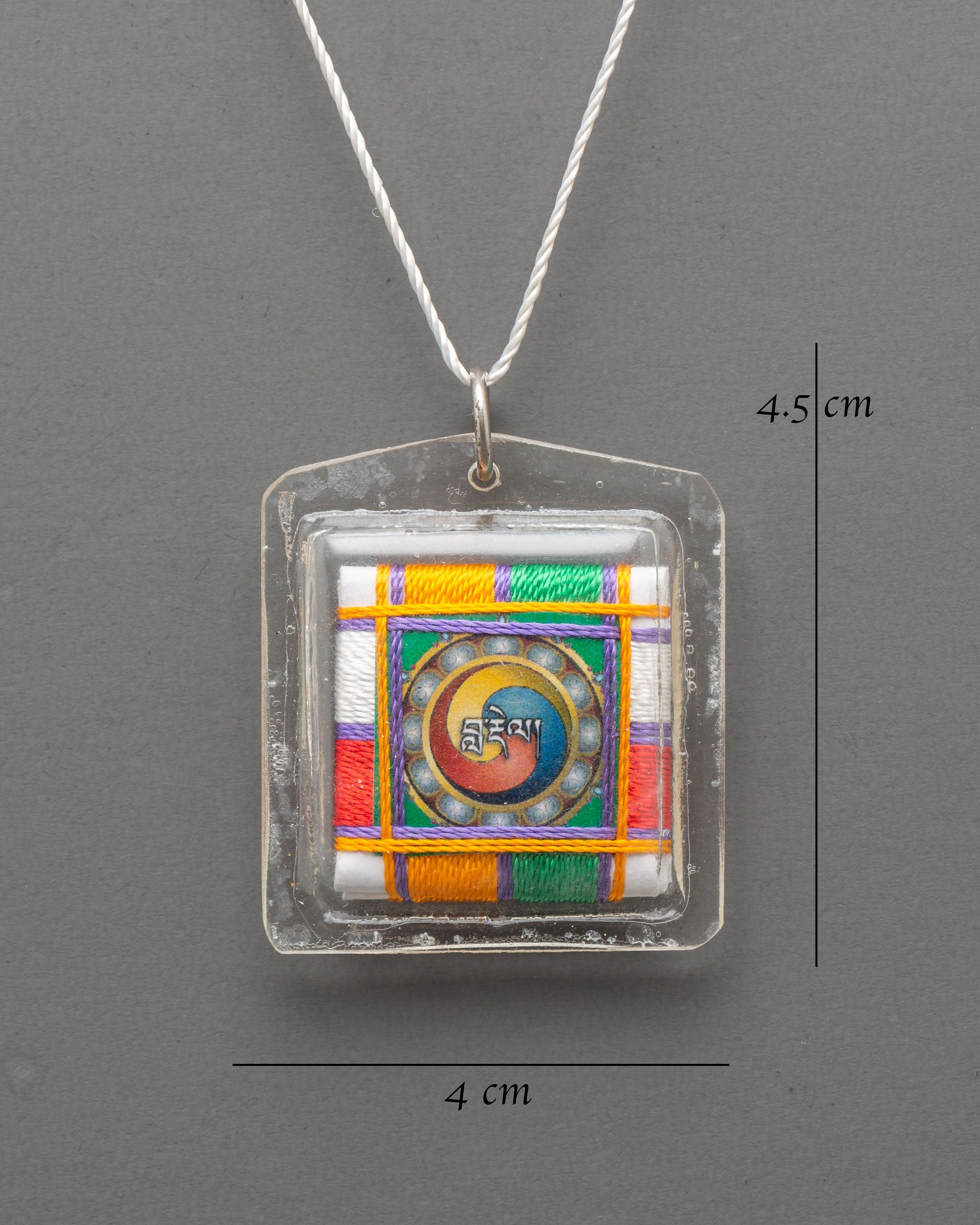 Tibetan Gankyil Amulet | Canvas Thread Buddhist Buti Charm