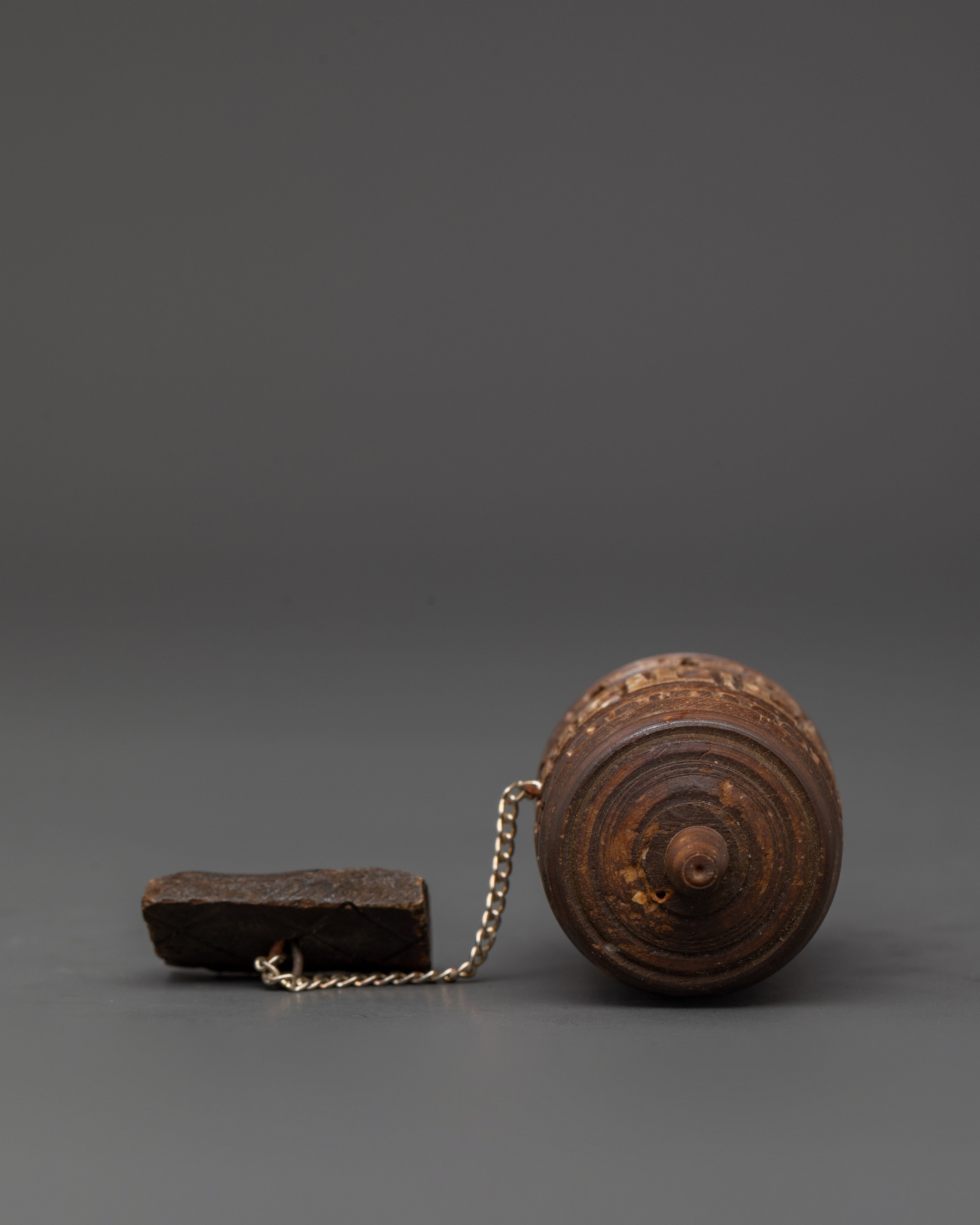 Buffalo Bone Prayer Wheel | Handcrafted Mantra Spinner