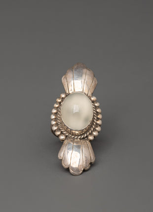 Sterling Silver Ring with Artificial Stone  