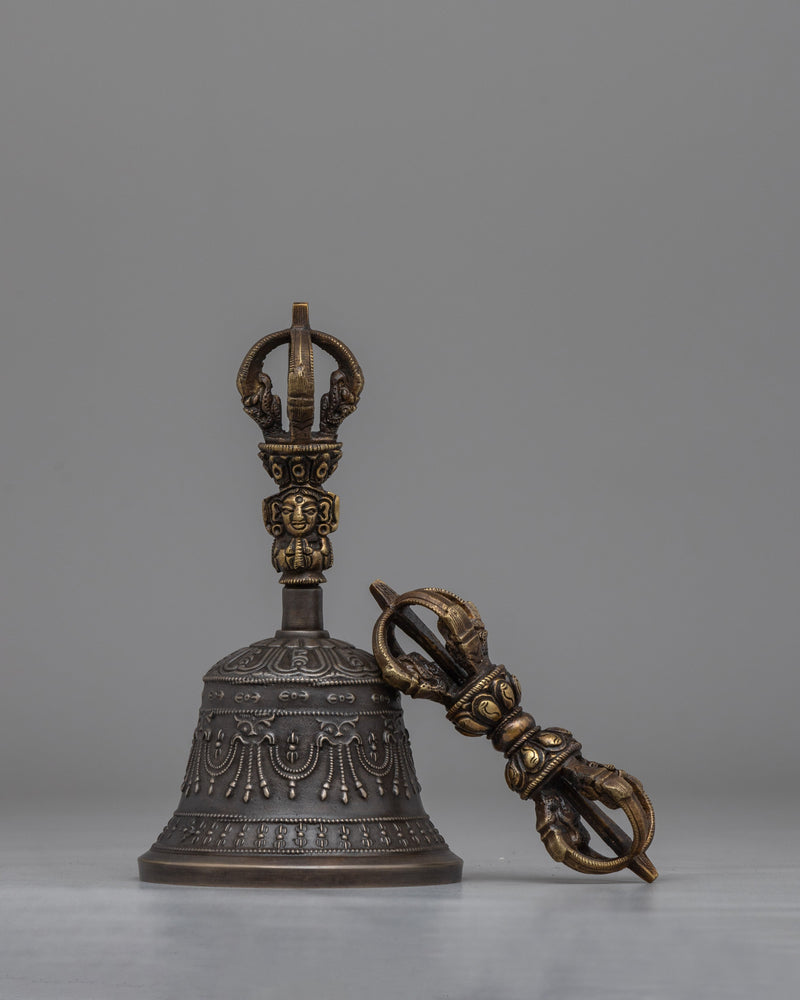 Tibetan Buddhist Bell and Vajra | Symbol of Wisdom and Compassion in Buddhist Practice