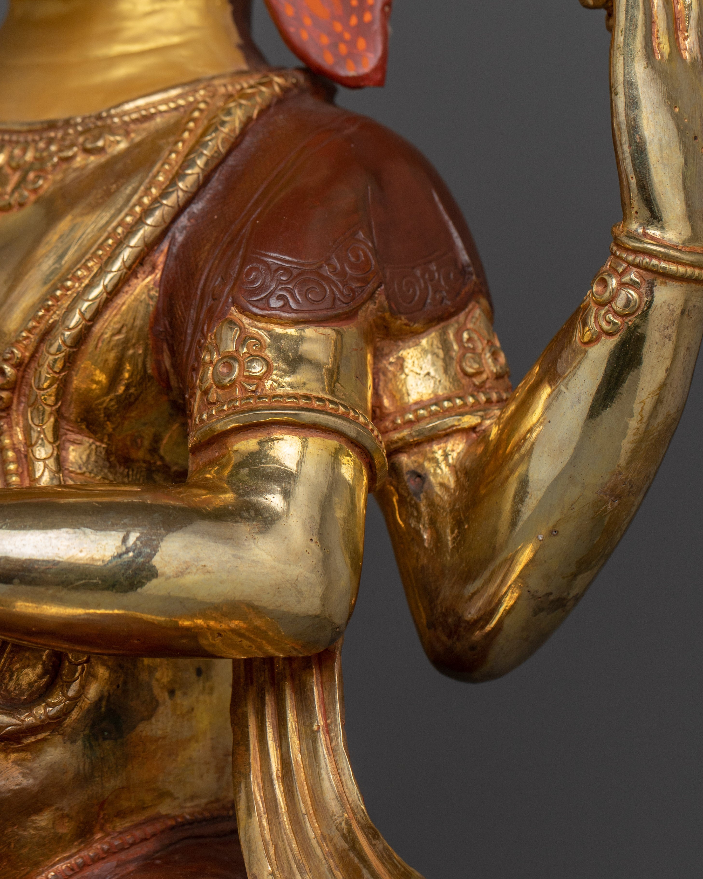Prosperity and Wisdom Deity Ganesh | 24K Gold Gilded Sculpture