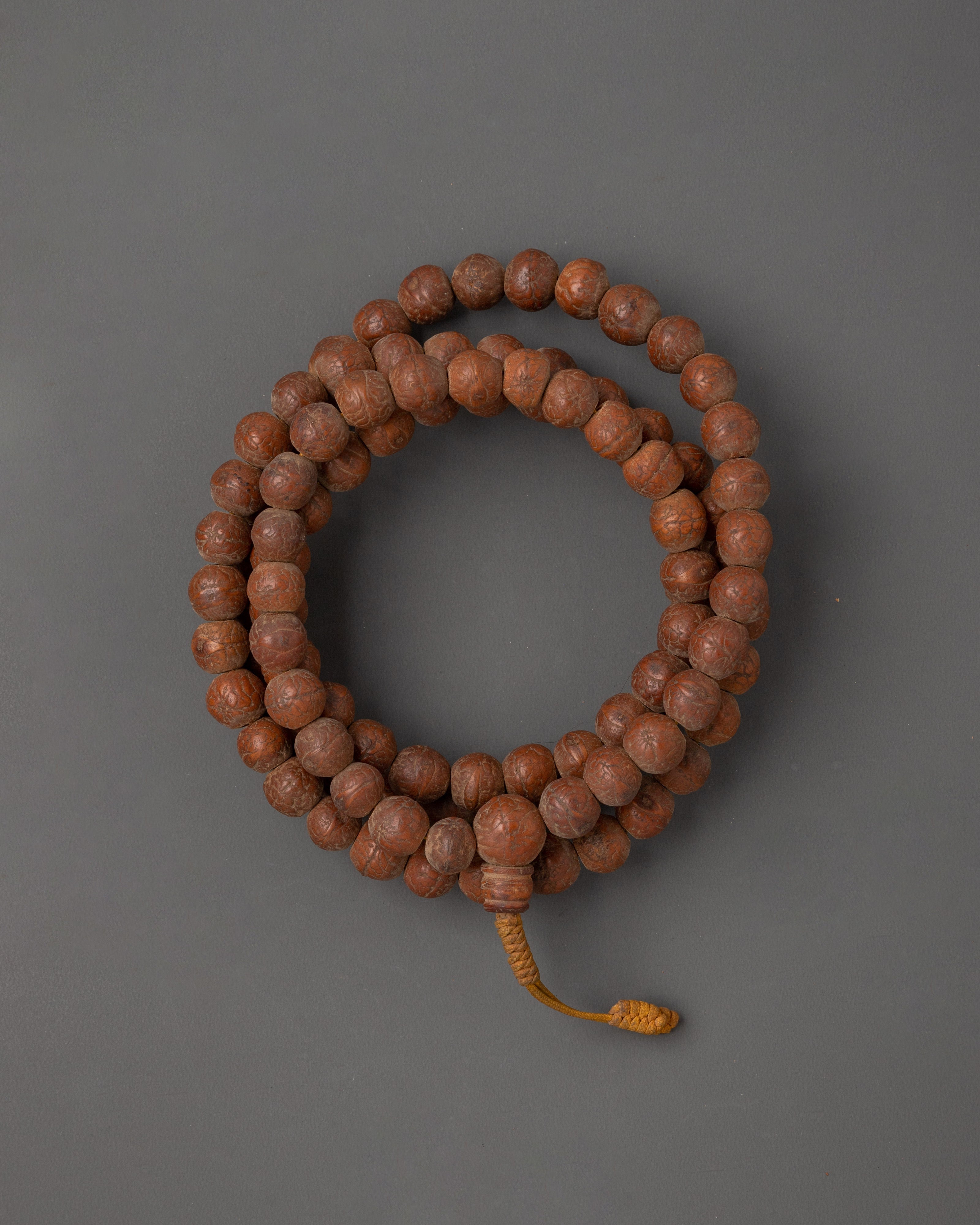 Wood Mala Bead Necklace | Himalayan Craft