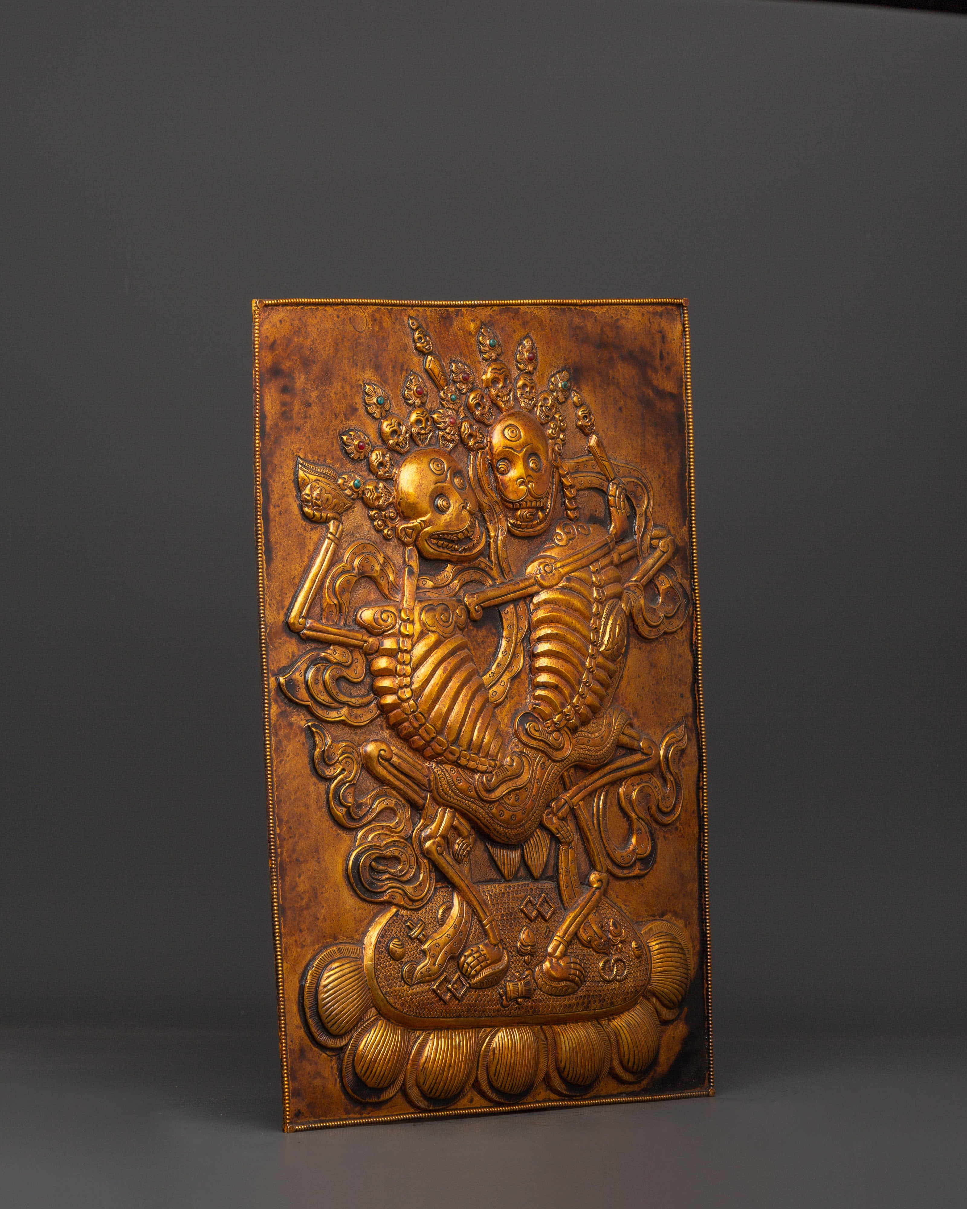 Chitipati Gold Plated Wall Hanging | Symbol of Impermanence
