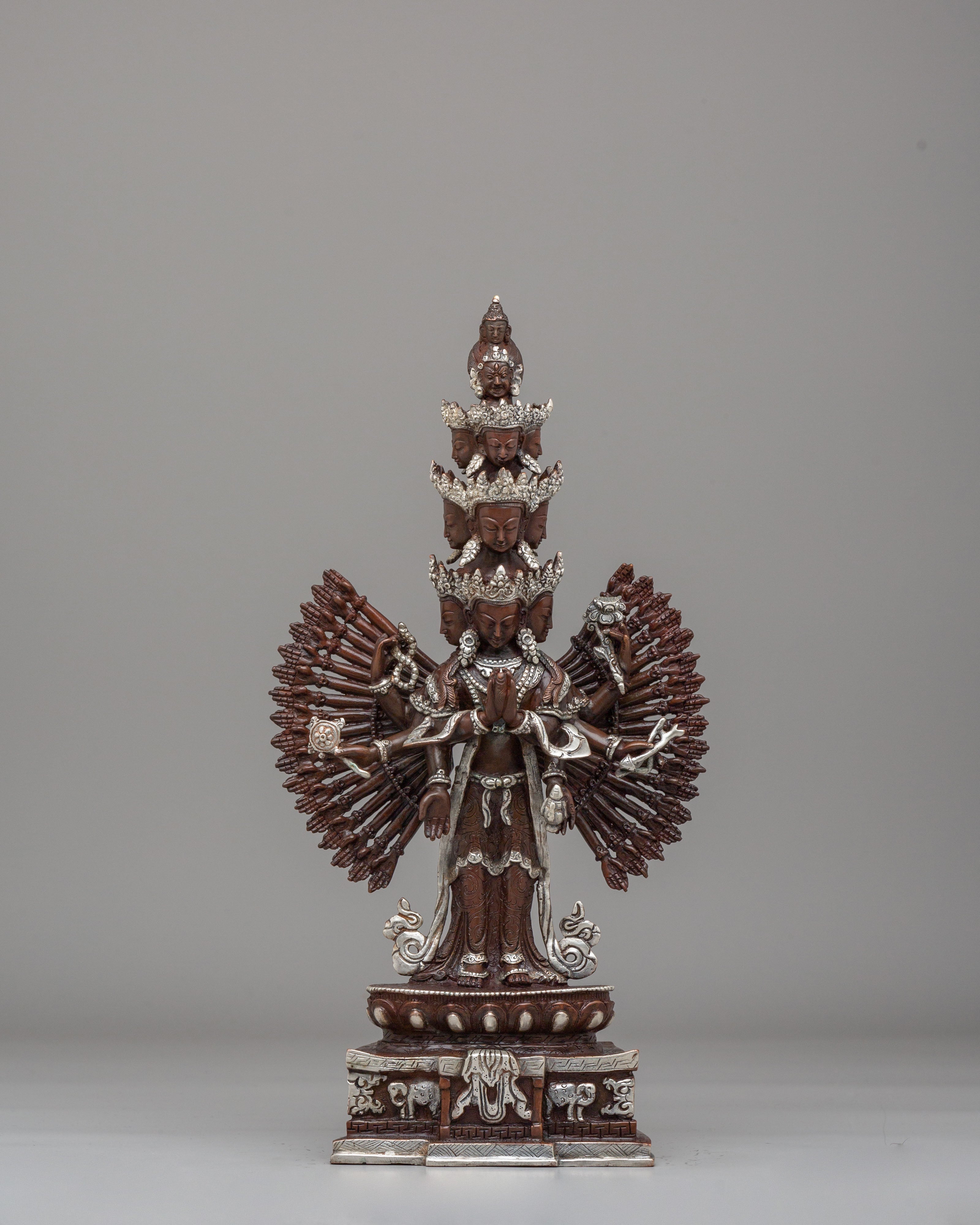 Thousand-Armed Chenrezig Sculpture | Symbol of Compassion