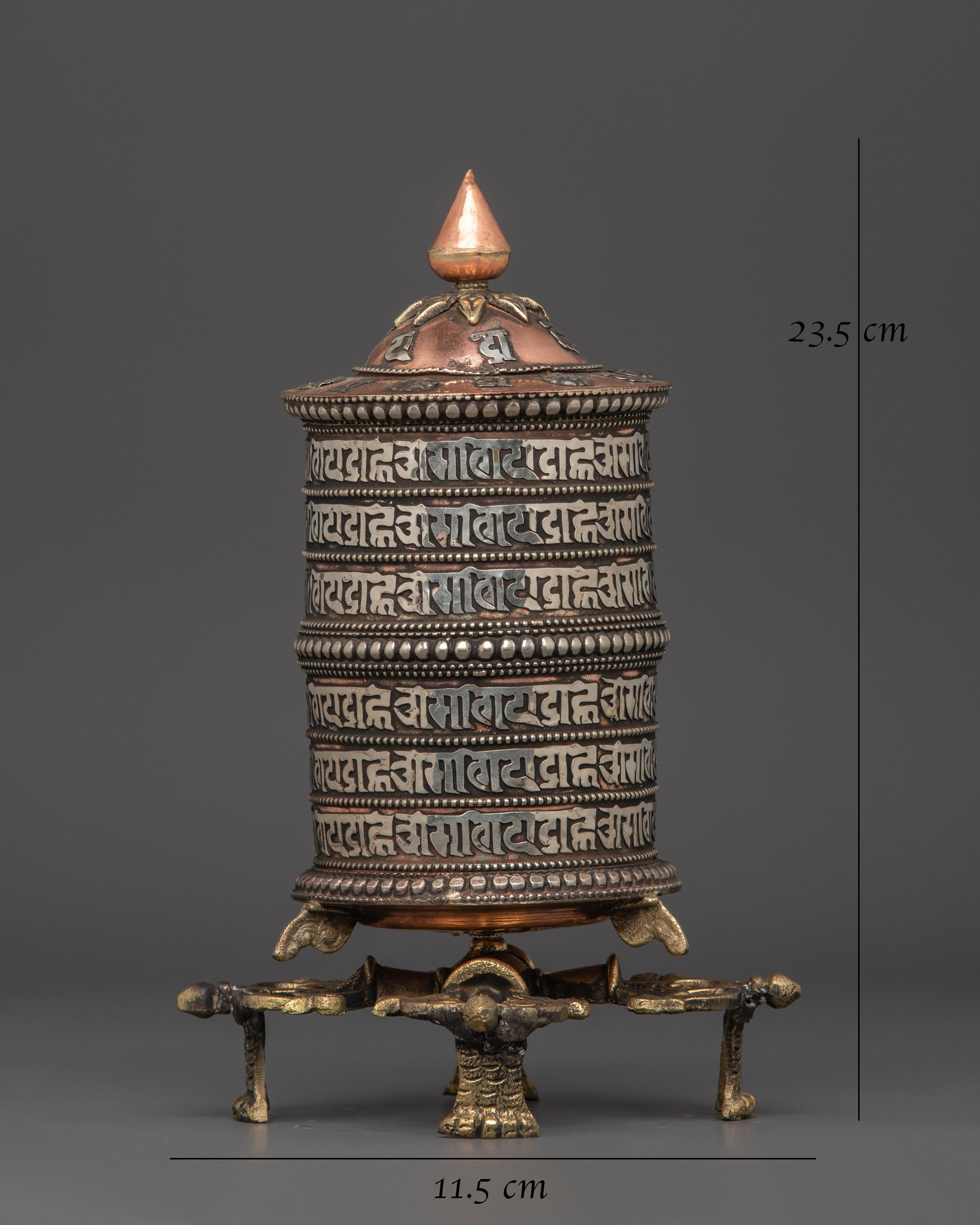 Tibetan Mantra Spinner Wheel | A Ritual Tool for Spiritual Peace