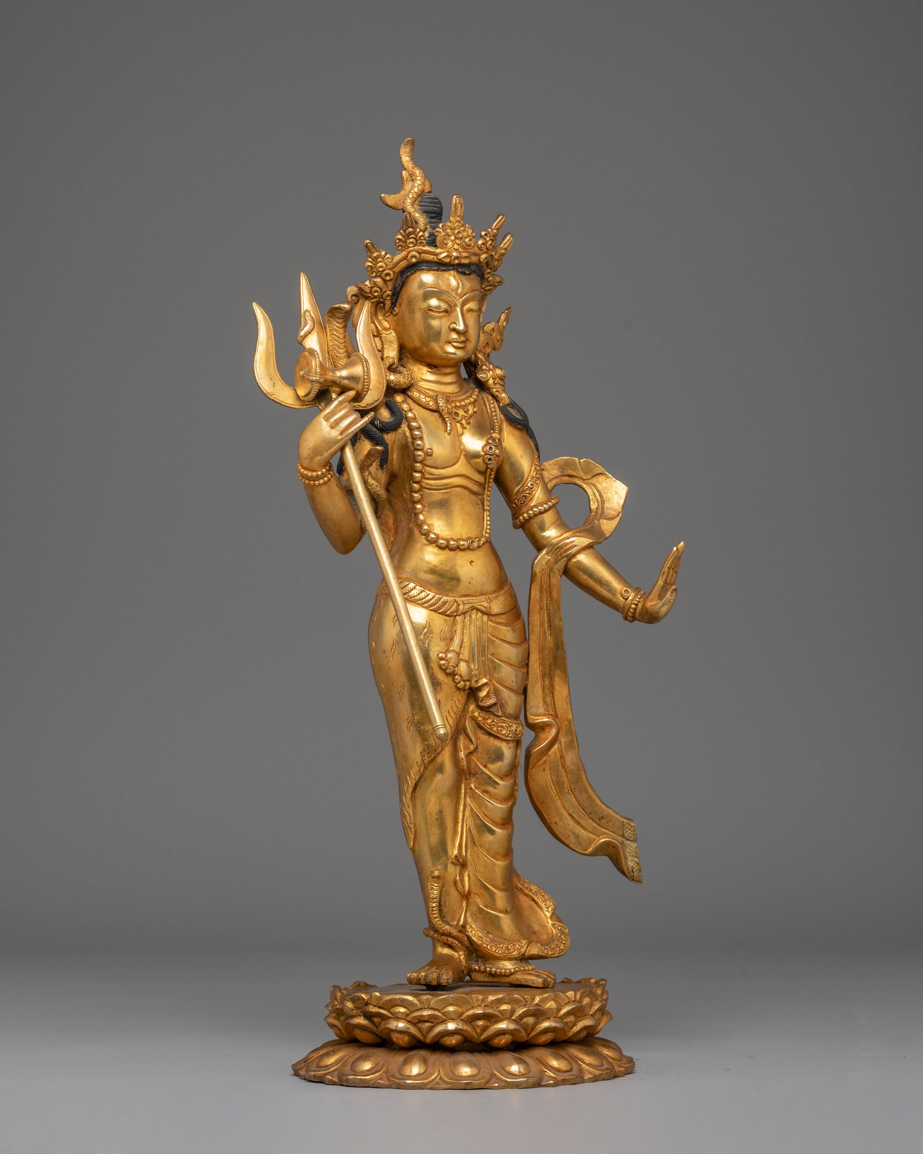 Golden Statue of Lord Shiva | Destroyer and Transformer