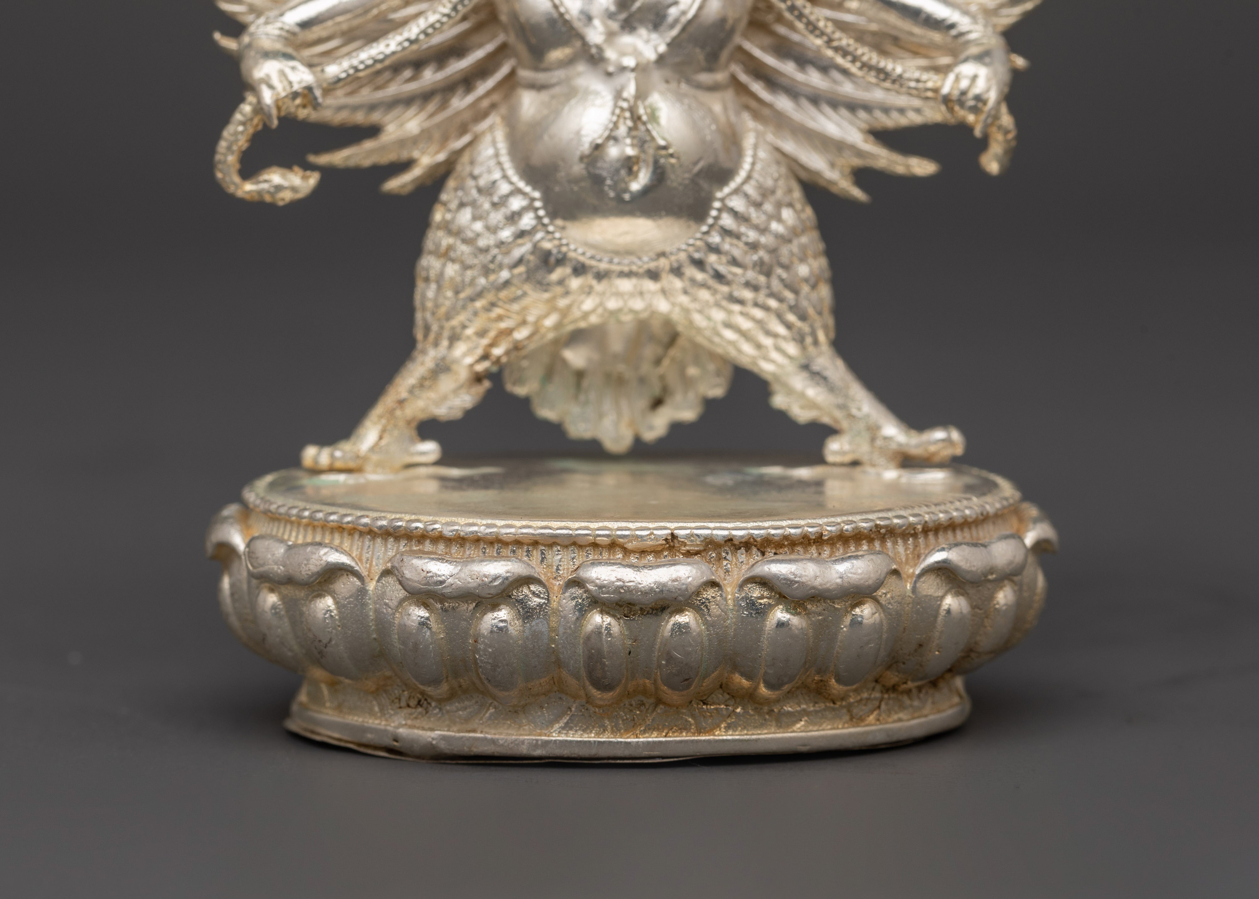 Divine Garuda Statue | Handcrafted Copper with Silver Plating