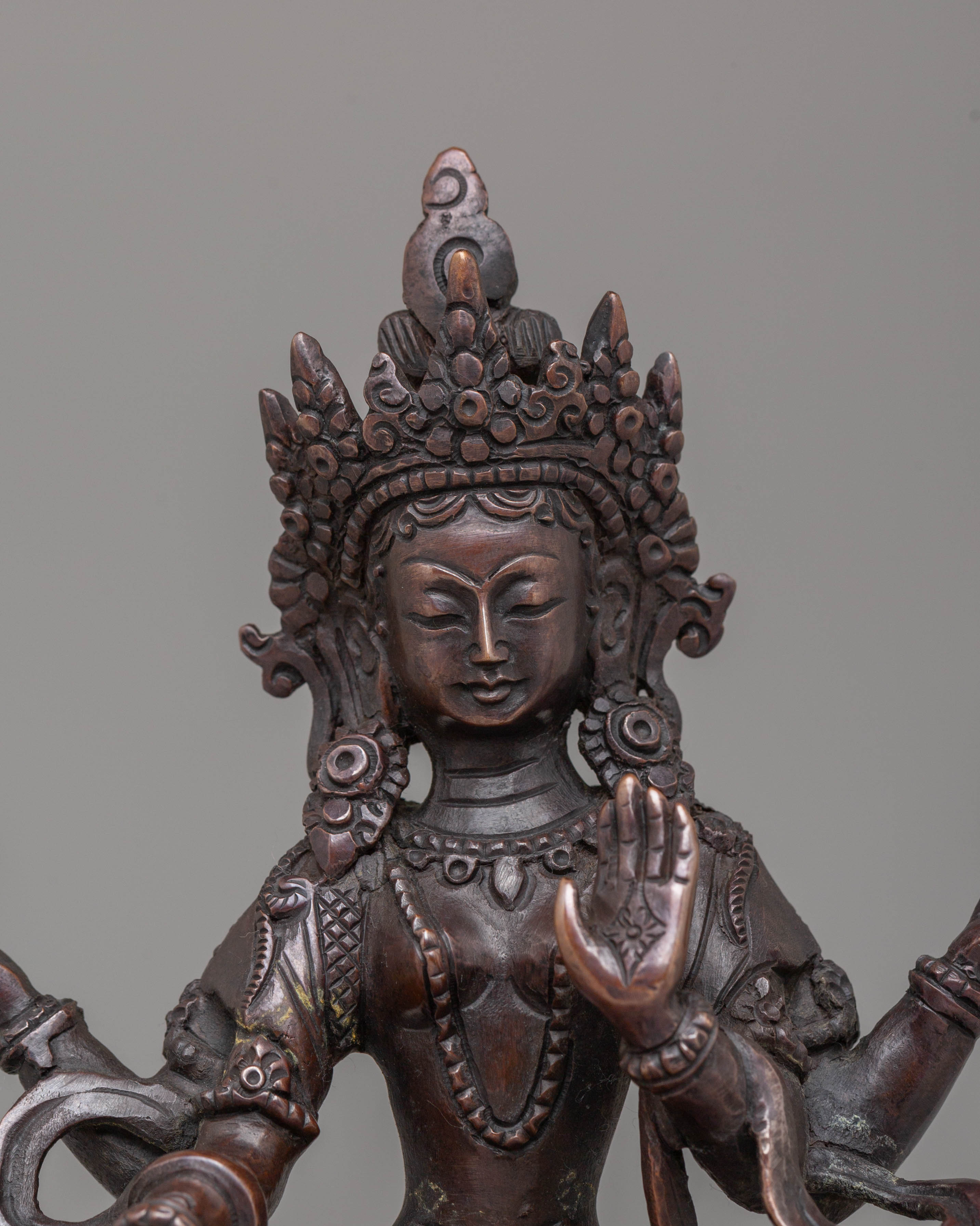 Handmade Wealth Deity Laxmi Statue | Hindu Goddess of Prosperity and Abundance