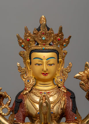Chenresig Bodhisattva of Compassion Statue | Buddhism Figurine for Meditation