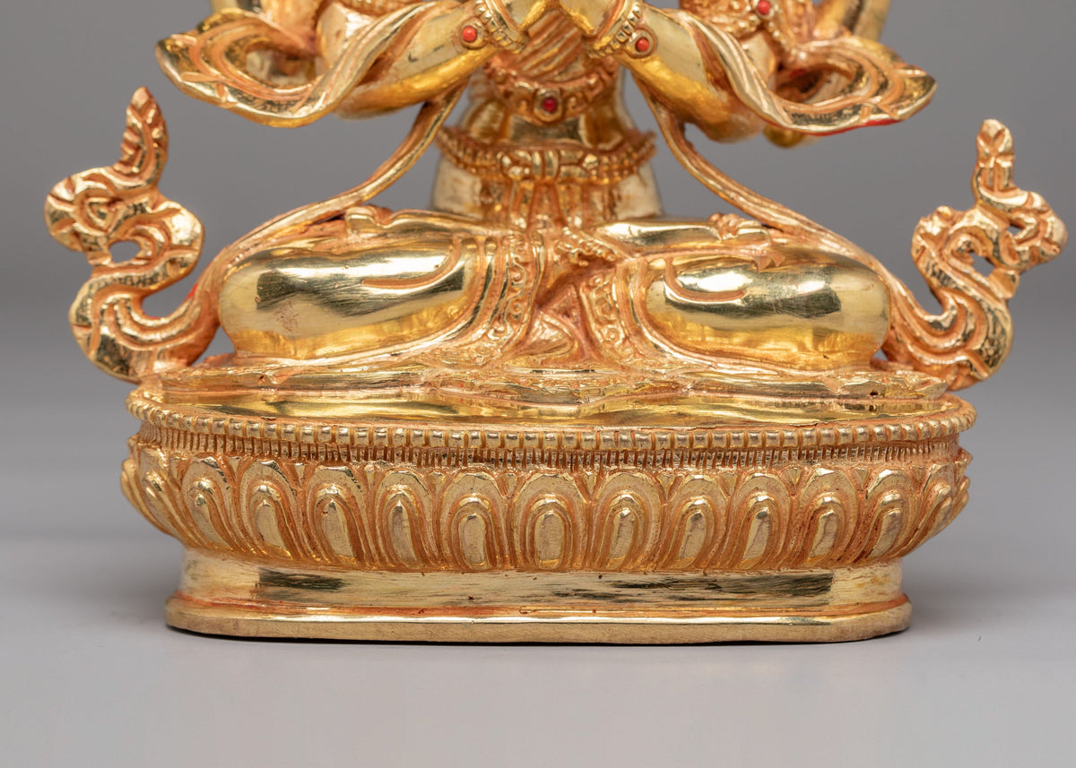 Sacred Chenrezig Deity Statue | Traditional Himalayan Artwork