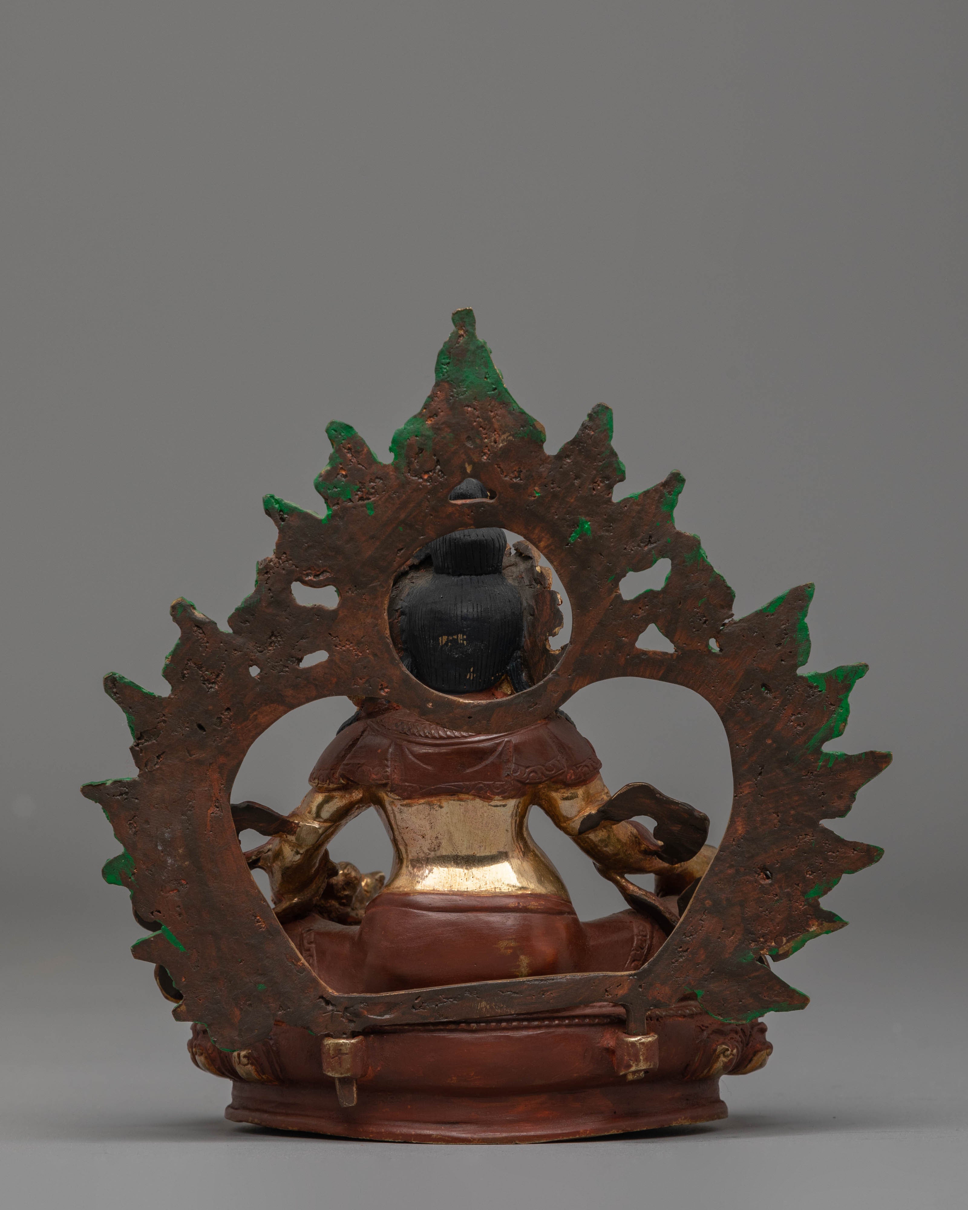 Handcrafted Copper Dzambhala Figurine | Embodiment of Wealth