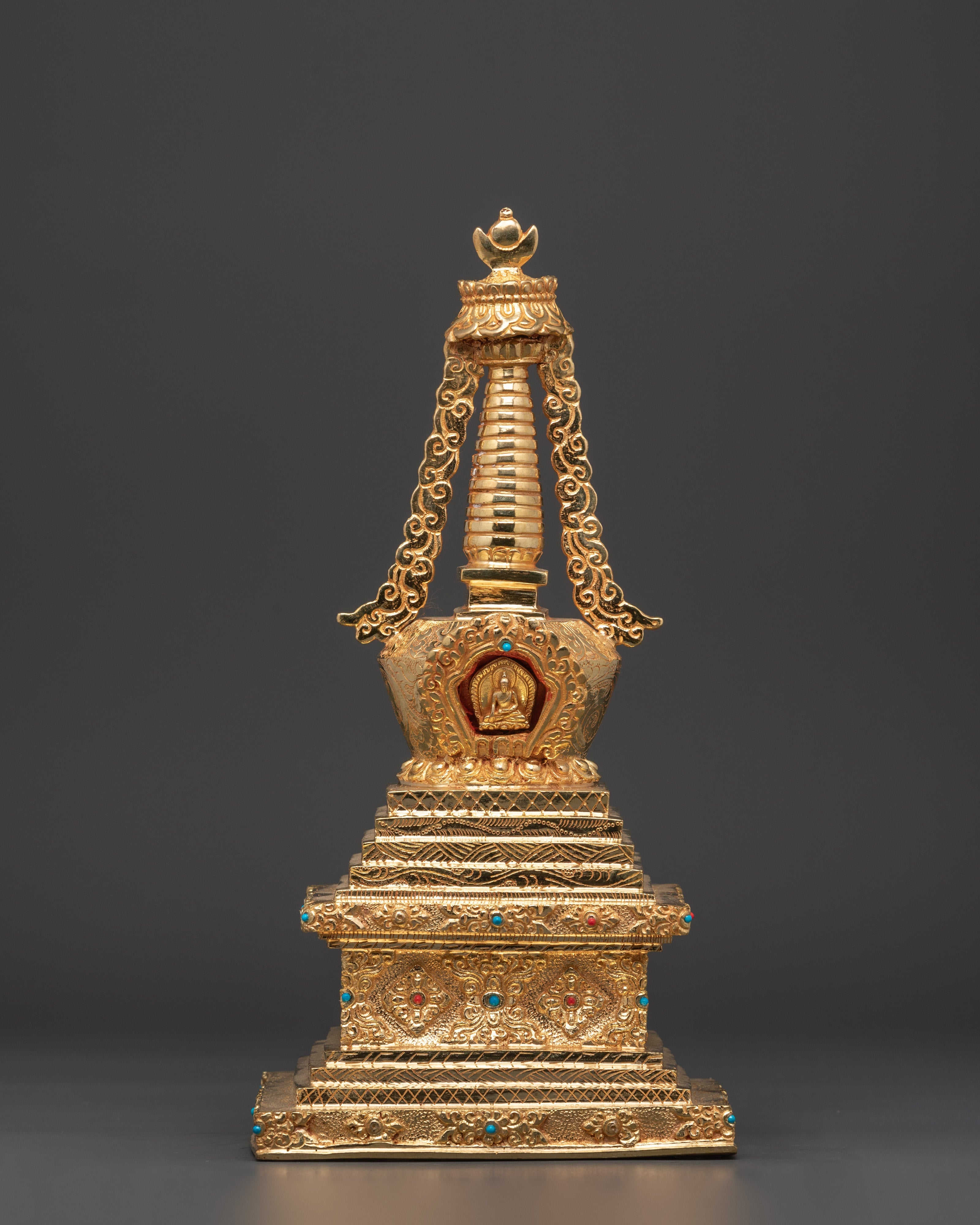 Handcrafted Spiritual Buddha Stupa
