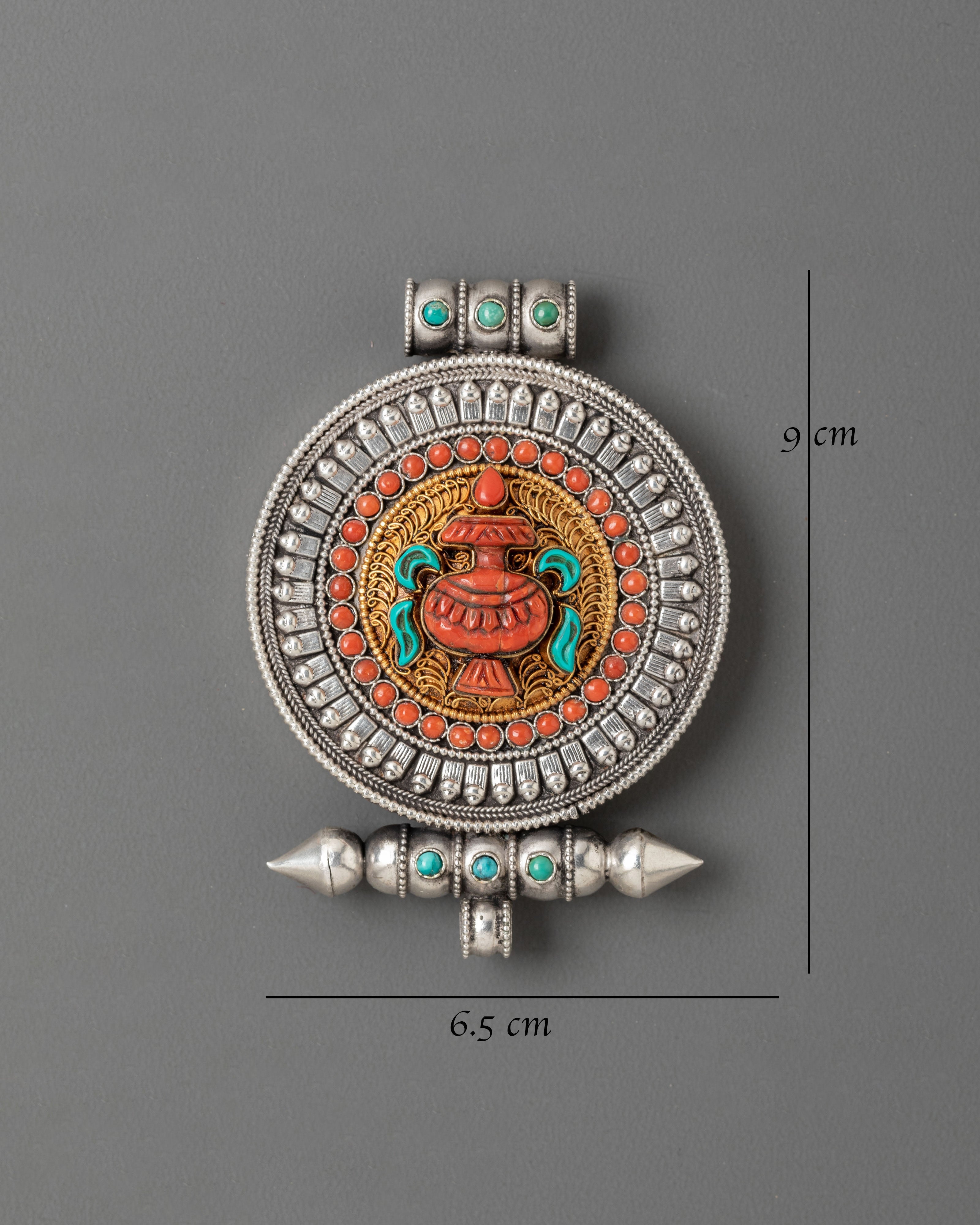 Buddhist Vase Ghau Box Locket | Symbol of Good Fortune
