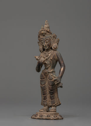 Vajrasattva Statue in Antique Copper Finish | Tibetan Deity of Purification