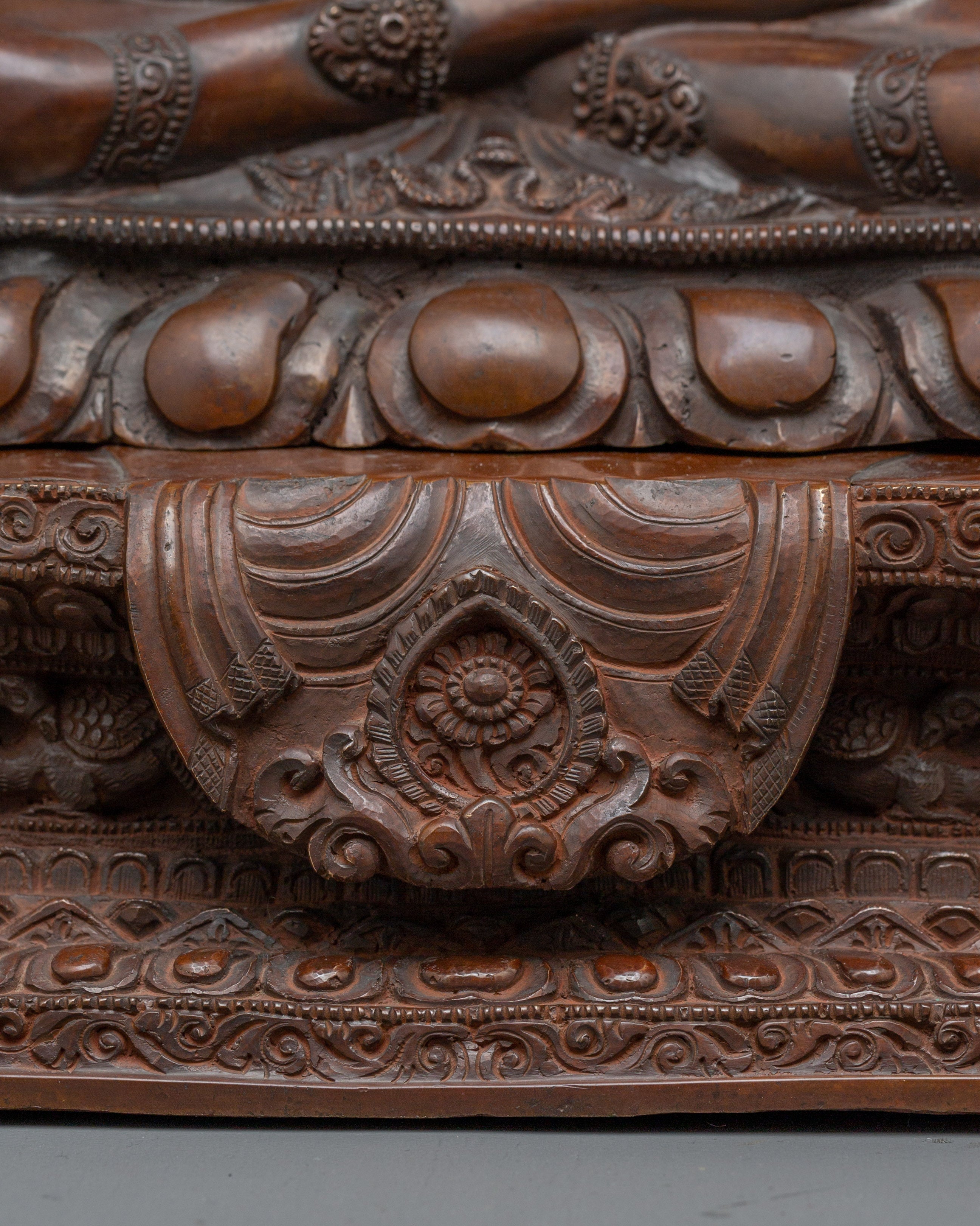 Tibetan Four-Armed Avalokiteshvara Copper Statue | Sculpture for Meditation, & Blessings