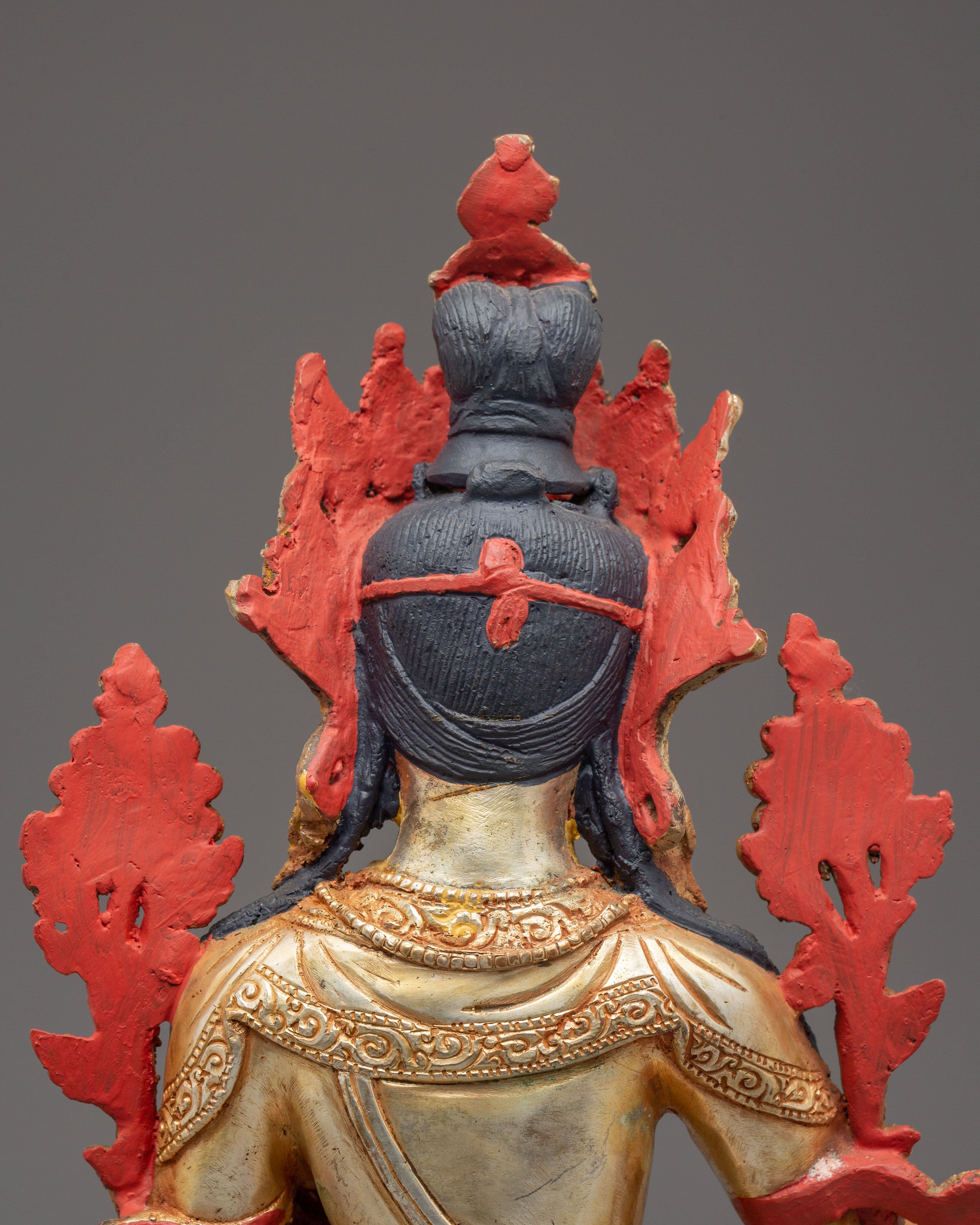 Compassionate Bodhisattva Shyama Tara Statue | Green Tara Tibetan Figurine