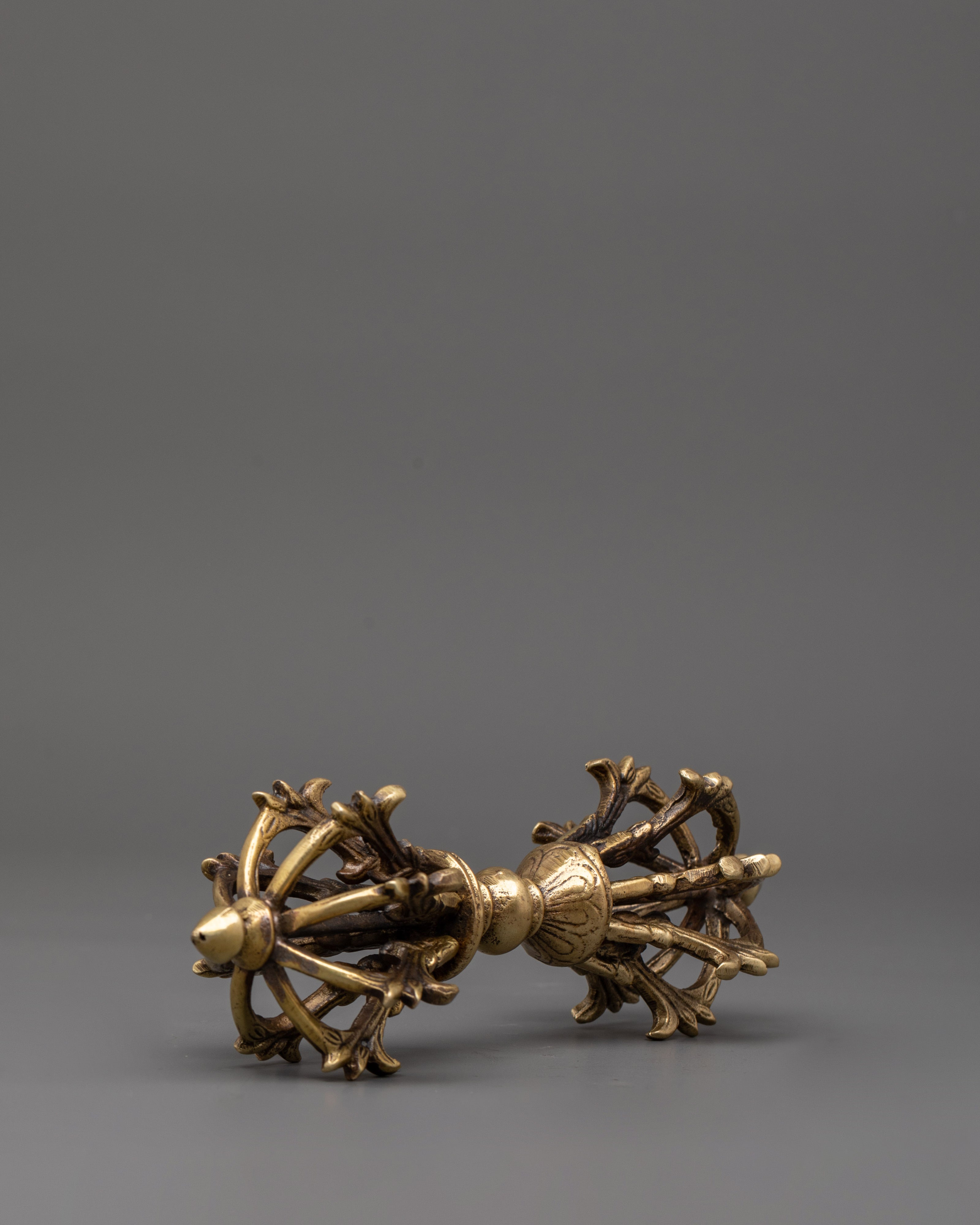 Brass Vajra Dorje | Handcrafted Enlightenment Artifact