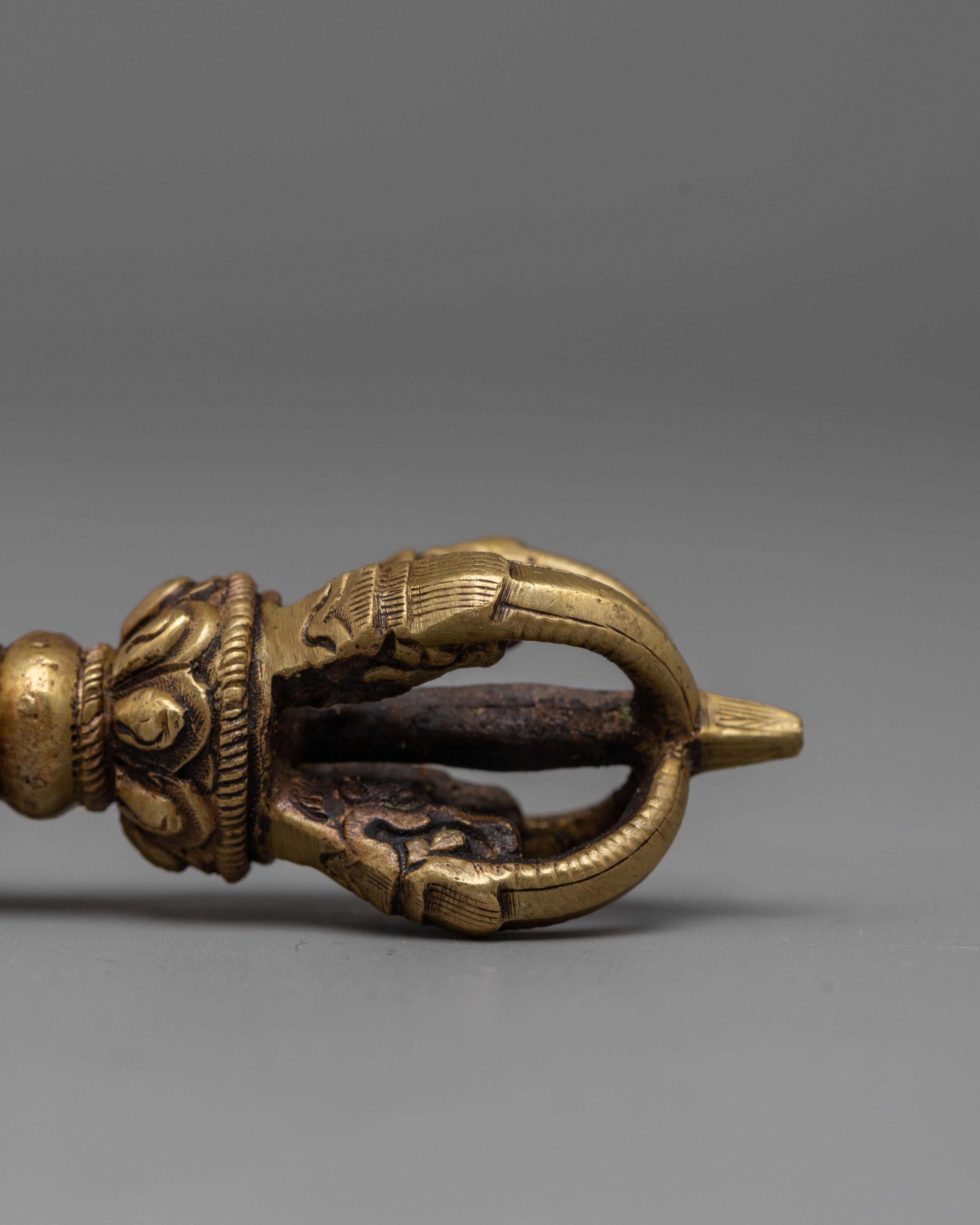 Handmade Vajra and Bell Set | Spiritual Brass and Bronze Buddhist Iconography