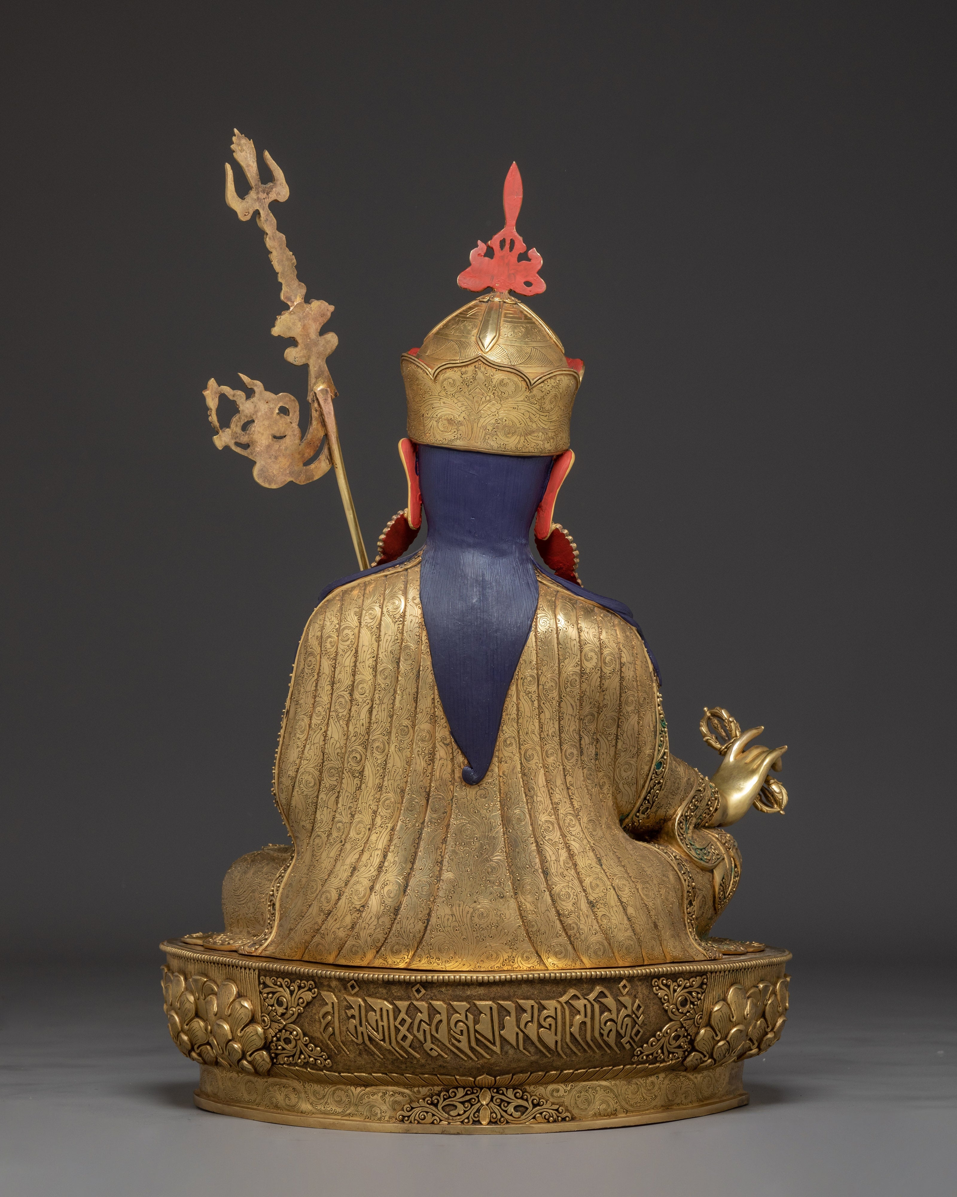 Venerated Guru Rinpoche Statue | Padmsambhava with Khatvanga Statue