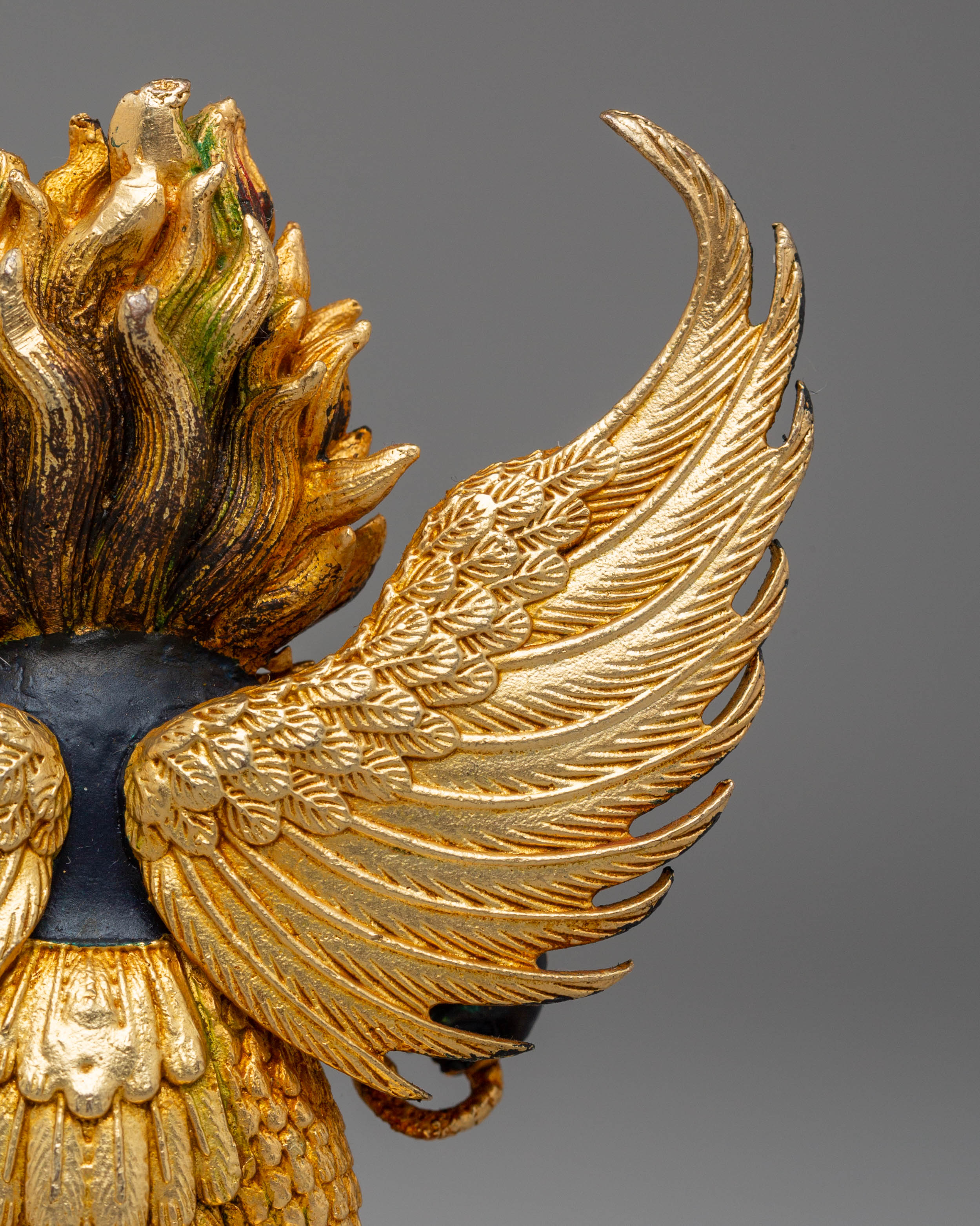 Handcrafted Buddhist Garuda Sculpture | Divine Protector Against Negativity