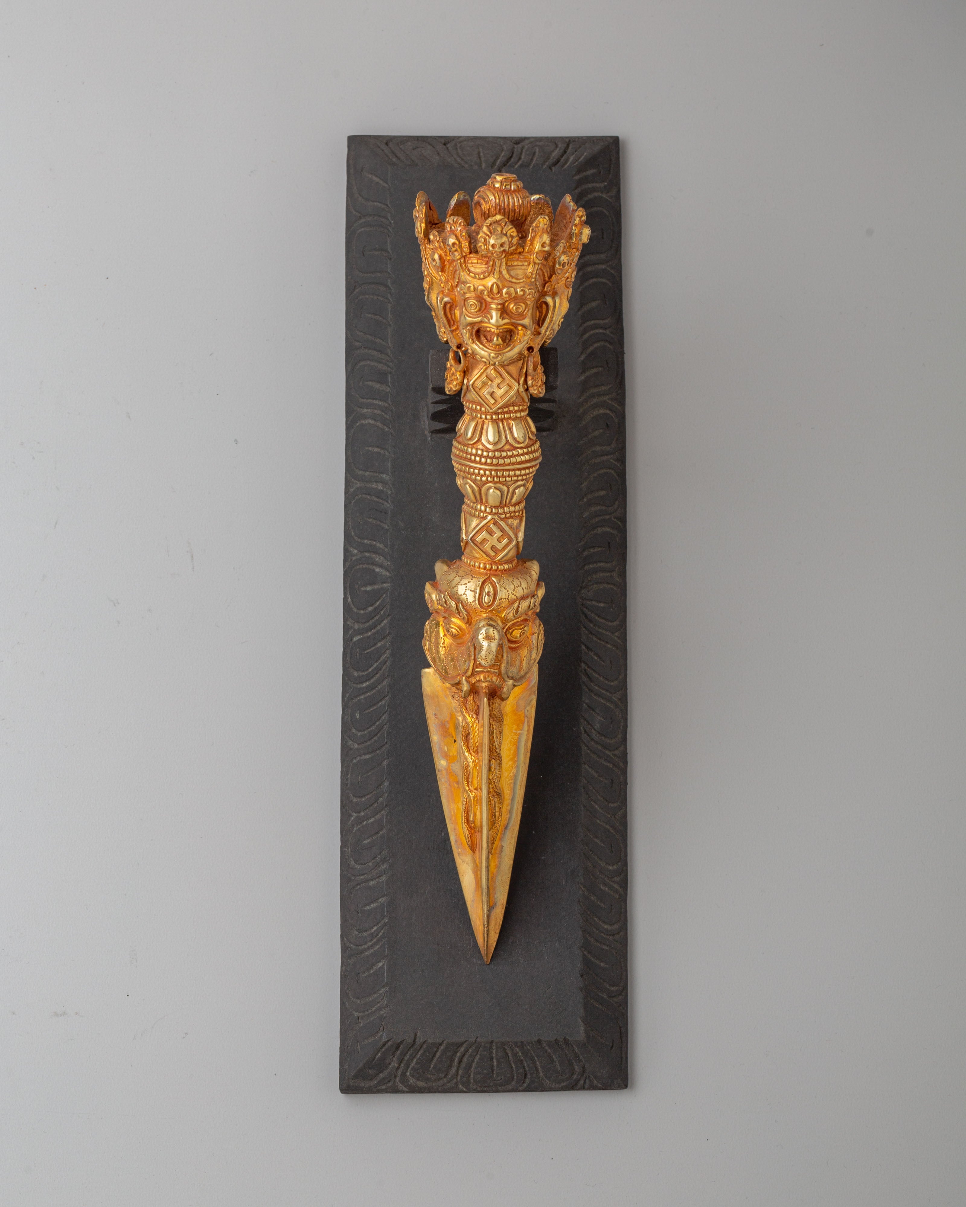 Tibetan Altar Ritual Dagger | Phurba Dagger for Spiritual Ceremonies