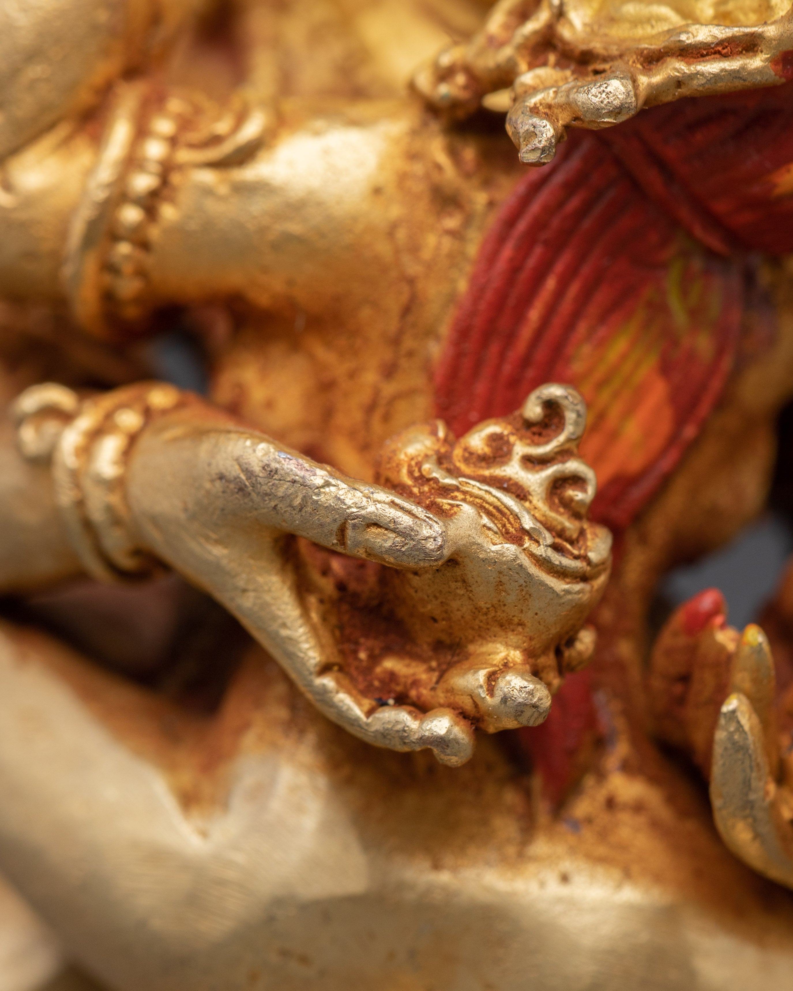 Handcrafted Black Dzambhala Statue | Buddhist Home Altar Decor