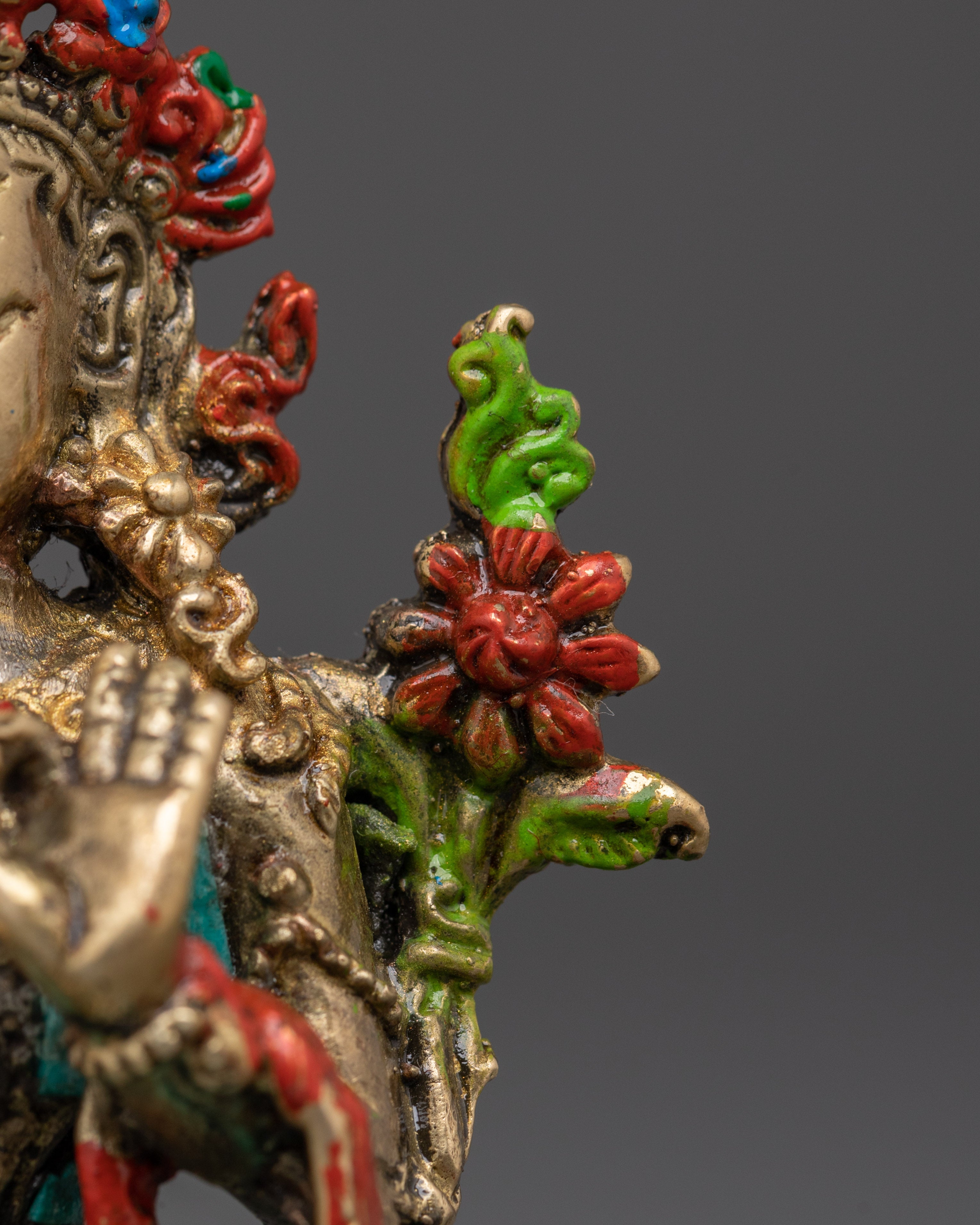 Handcrafted Green Tara Buddhist Deity | Meditation and Home Decor