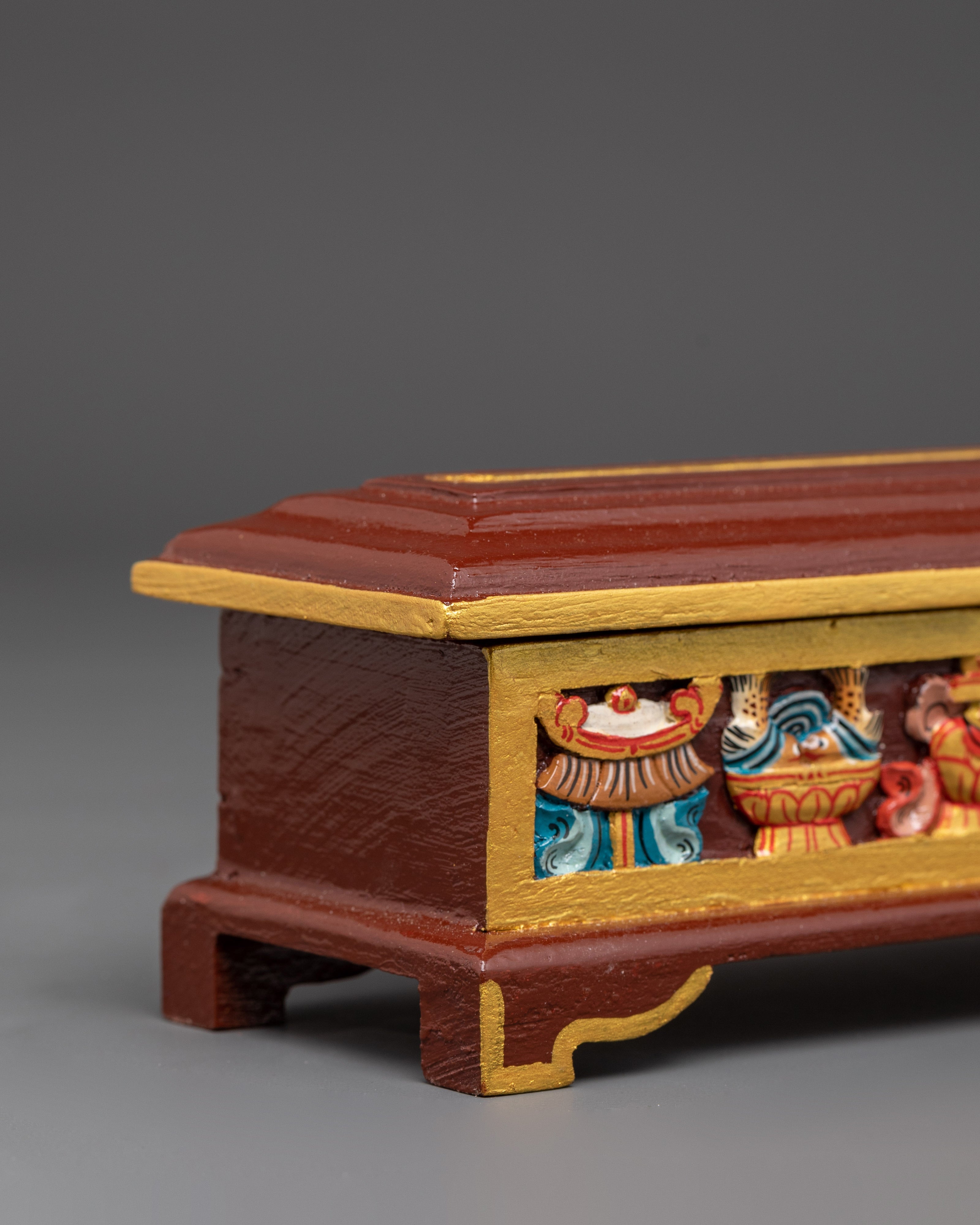 Buddhist Incense Burner with Eight Auspicious Symbols | Traditional Ritual Burner