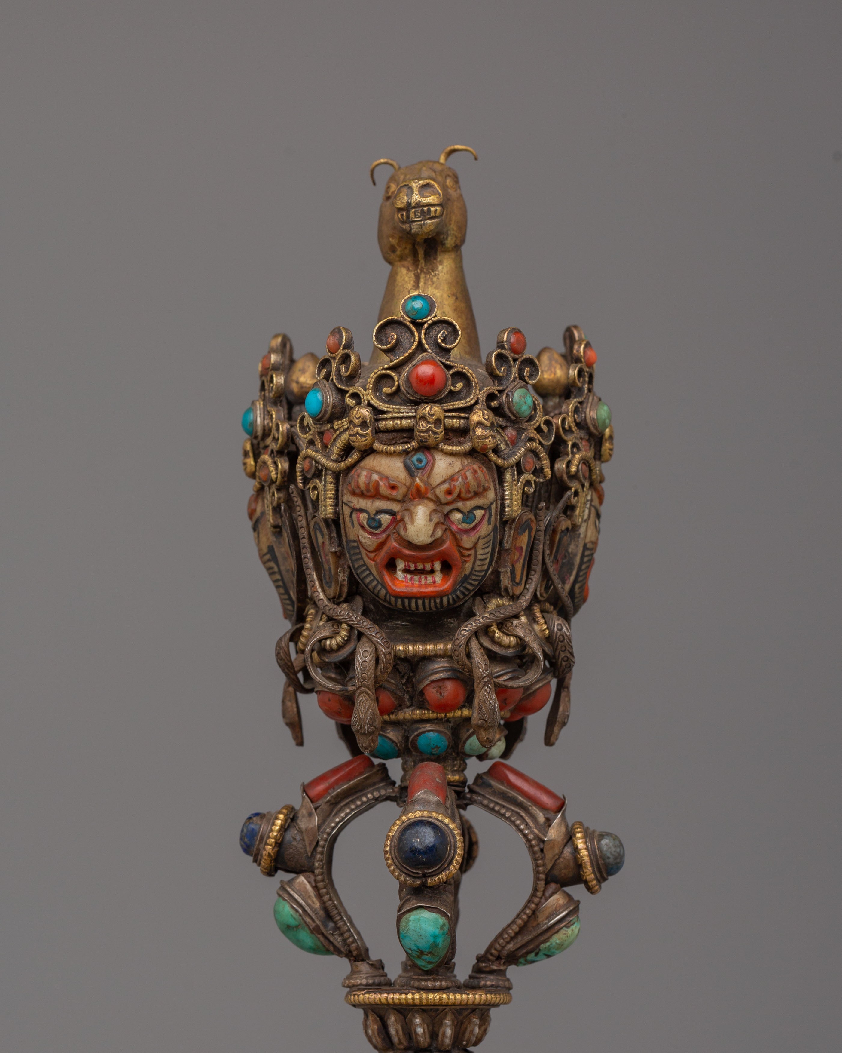 Handmade Phurba with Vajra | Ritual Dagger for Tantric Practice