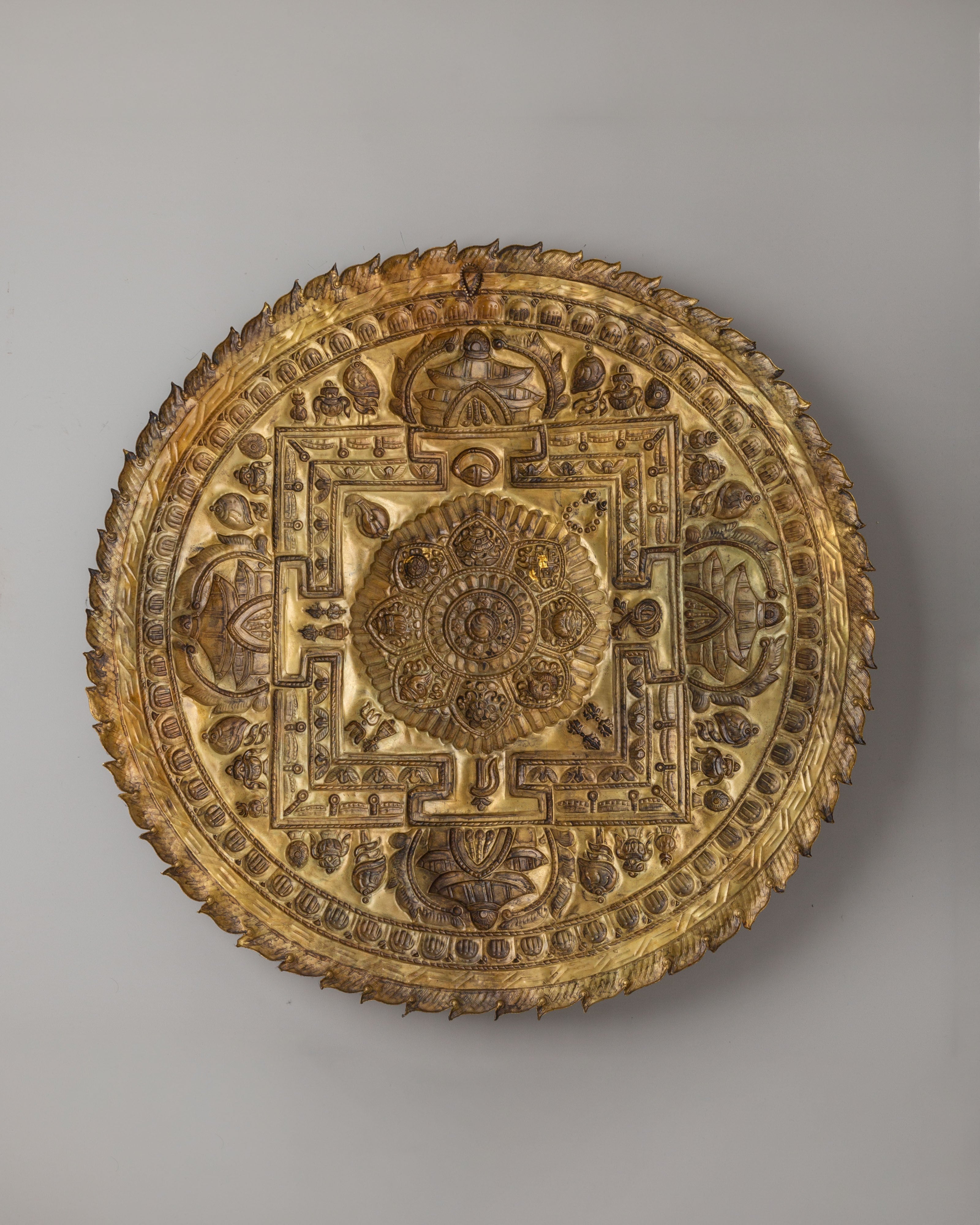 Astamangala Mandala Wall Art | Spiritual Tibetan Symbolism