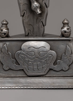 Handcrafted Iron Vajra Phurba |  A Sacred Tibetan Ritual Artifact