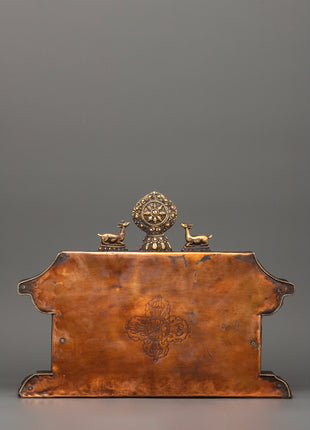 Buddha Set with Wooden Altar Box | Gold-Plated Buddha Figurines for Altar Decor