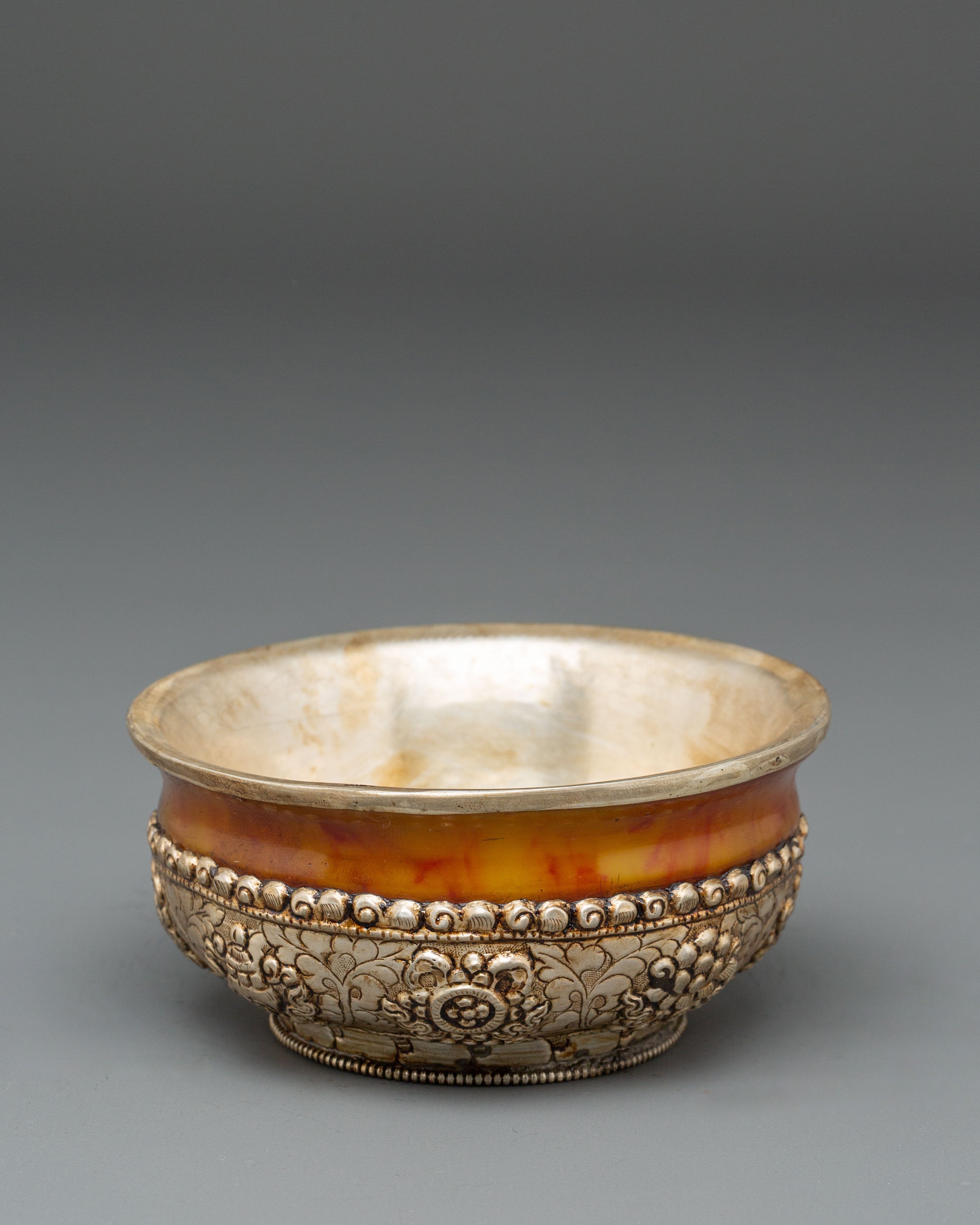 Tibetan Buddhist Offering Bowl | Meditation and Altar Decor