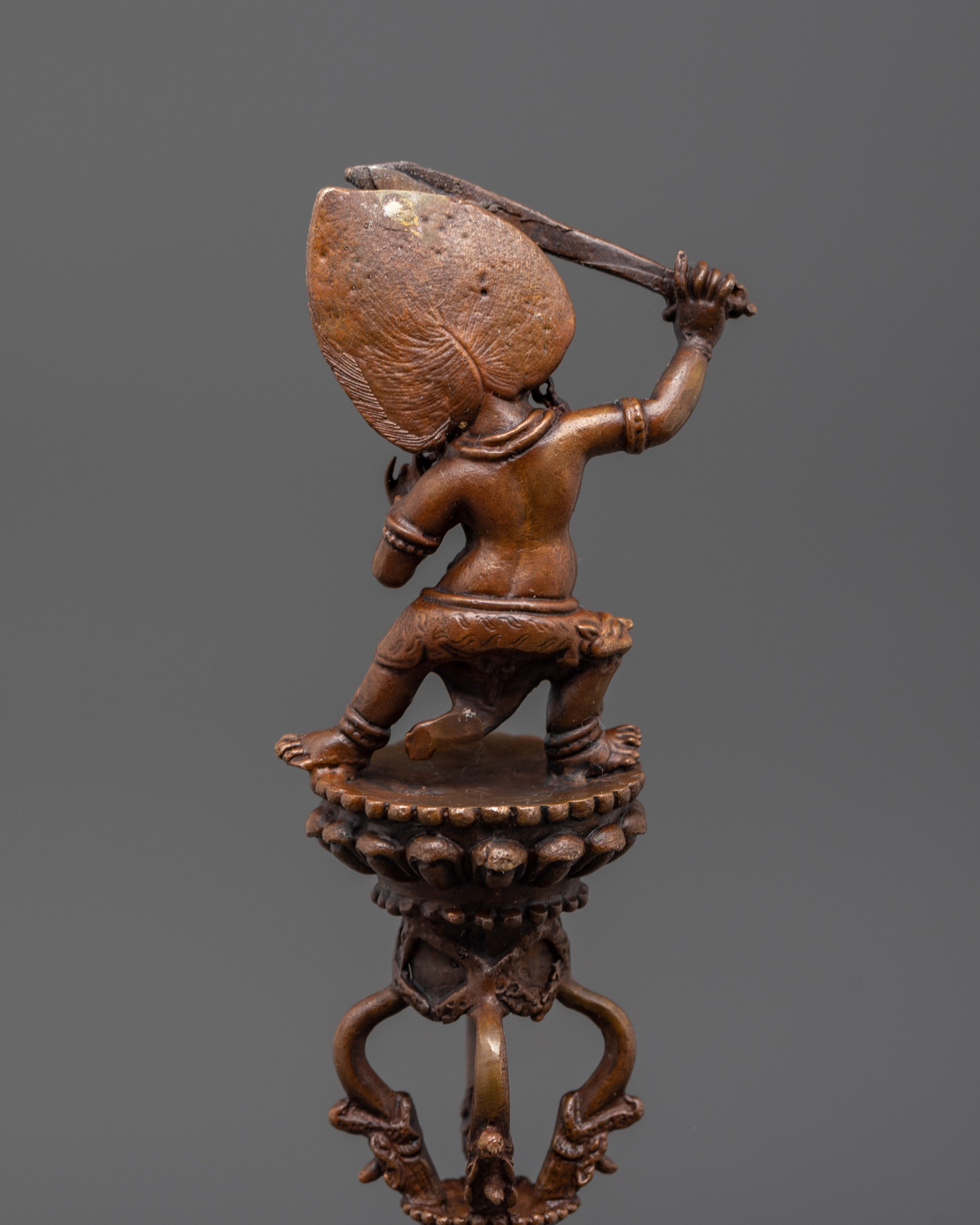Oxidized Buddhist Phurba | Tibetan Ritual Tool