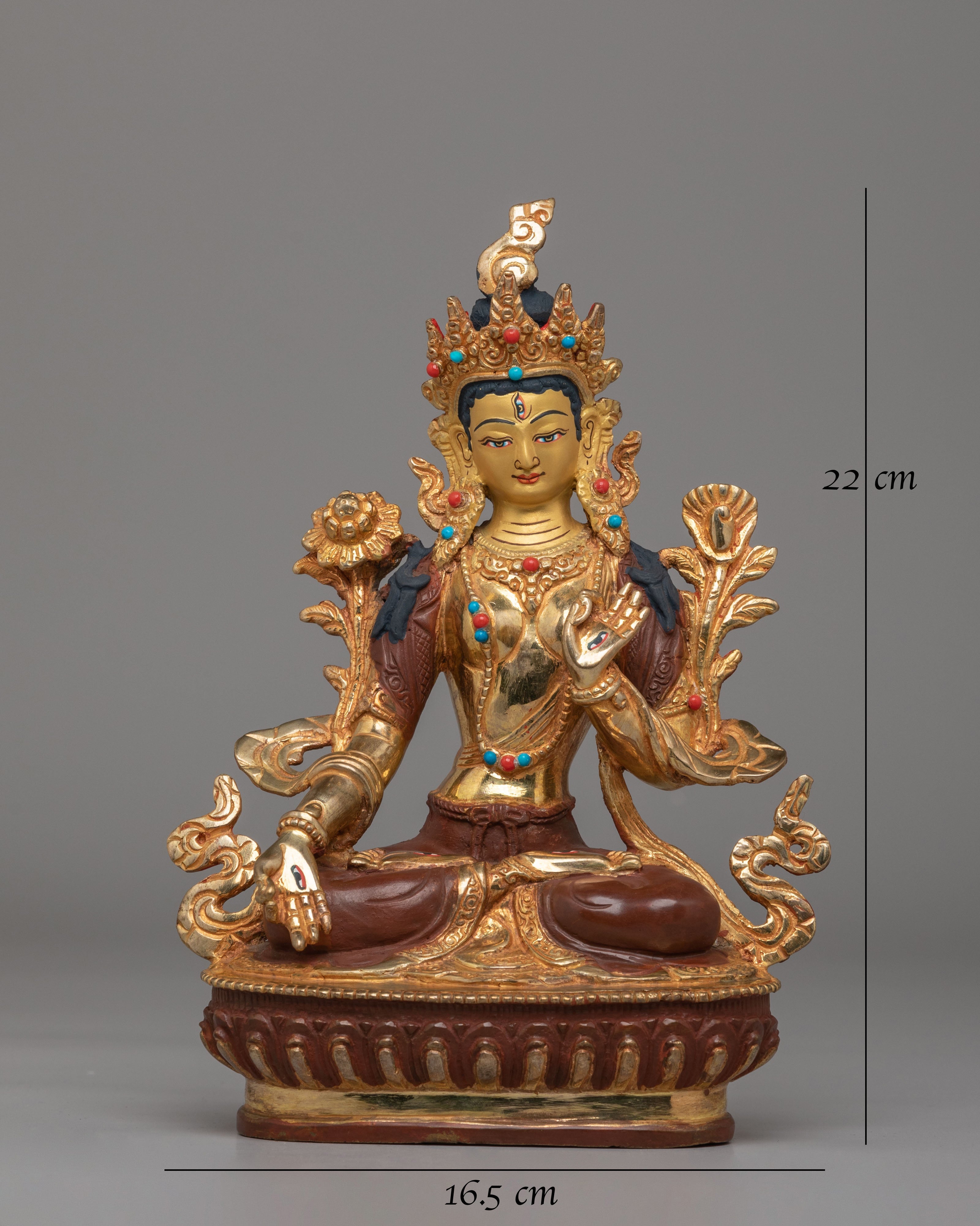 Handmade Sita Tara Statue | Tibetan White Tara Sculpture