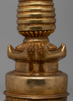 Traditional Kadampa Buddhist Stupa | Tibetan Buddhist Symbol for Spiritual Growth