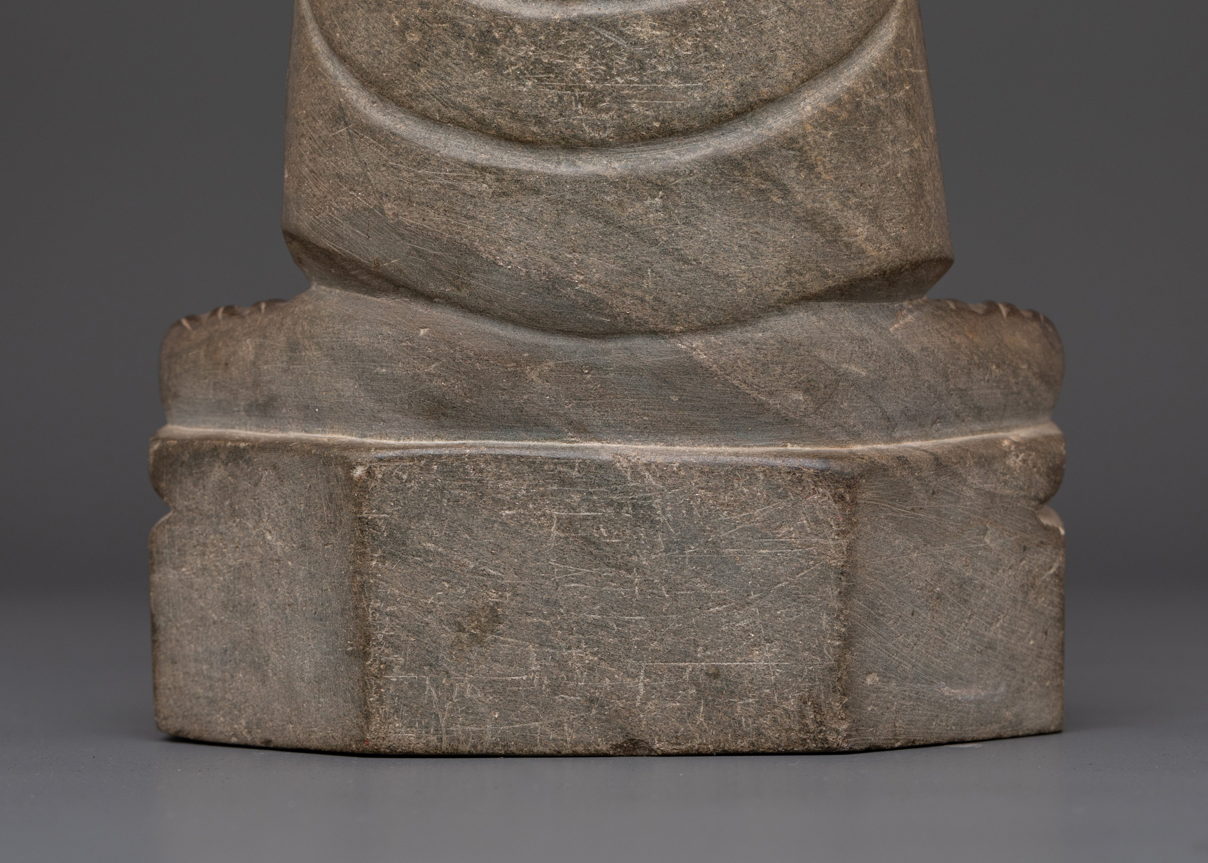 Sacred Amitabha Buddha Sculpture | Handcrafted Stone Buddha Statue for Meditation