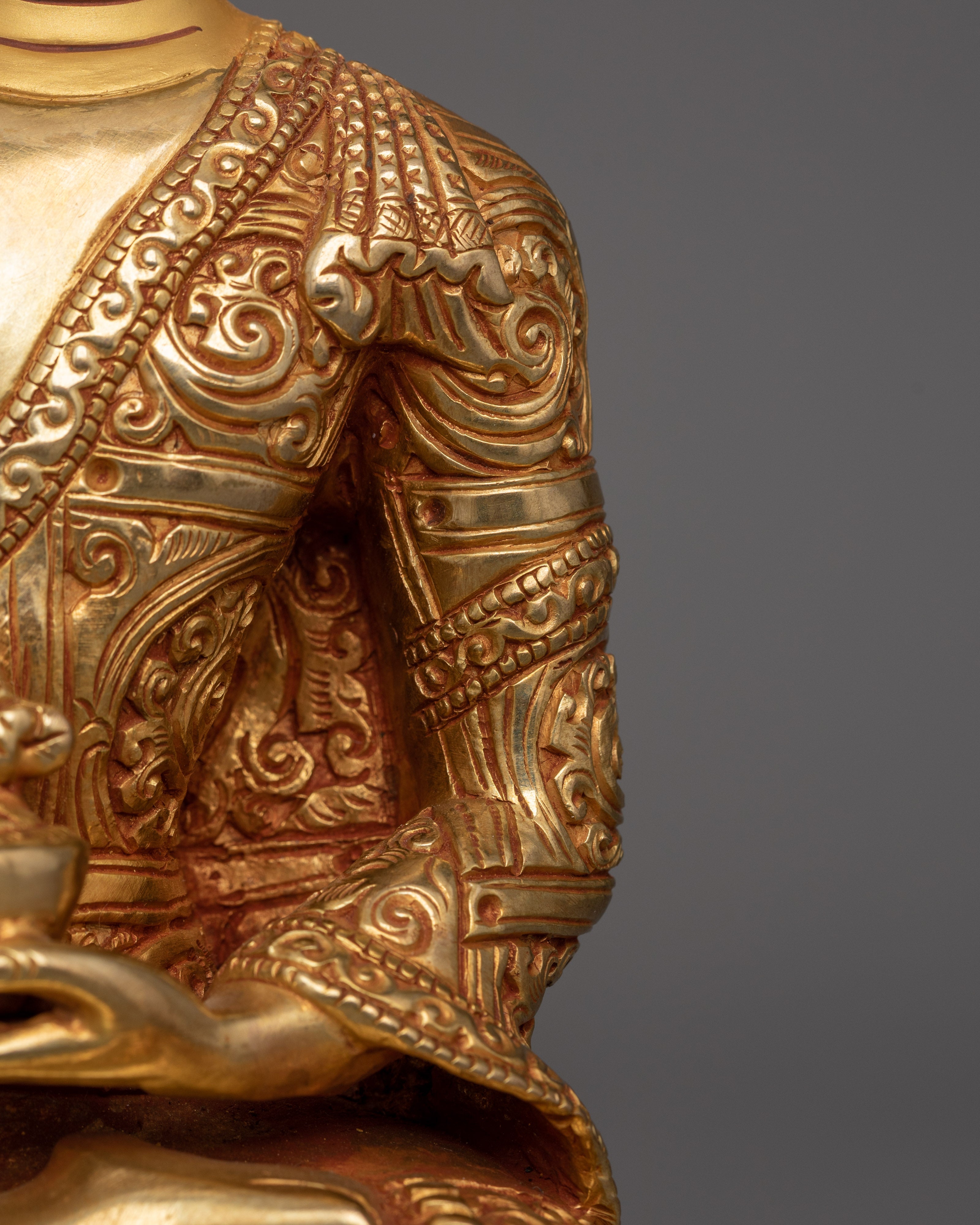 Nepalese Handmade Sculpture of Medicine Buddha | Buddha of Healing, and Compassion