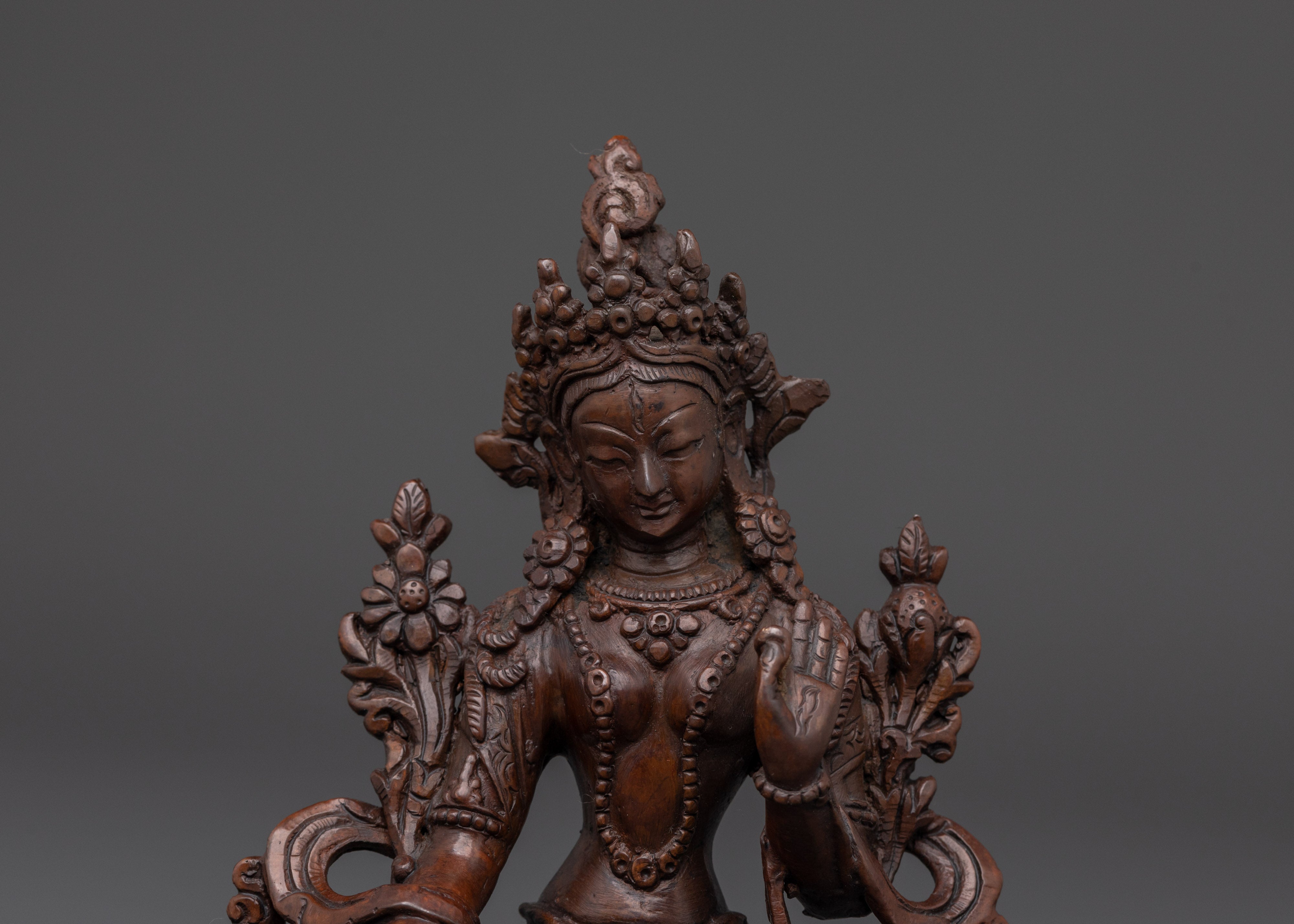 Handcrafted White Tara Sculpture | Long Life Deity