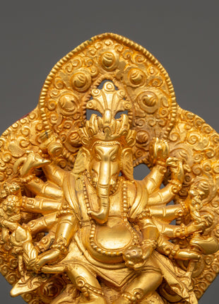 Gold-Plated Ganesh Statue | A Divine Symbol of Prosperity