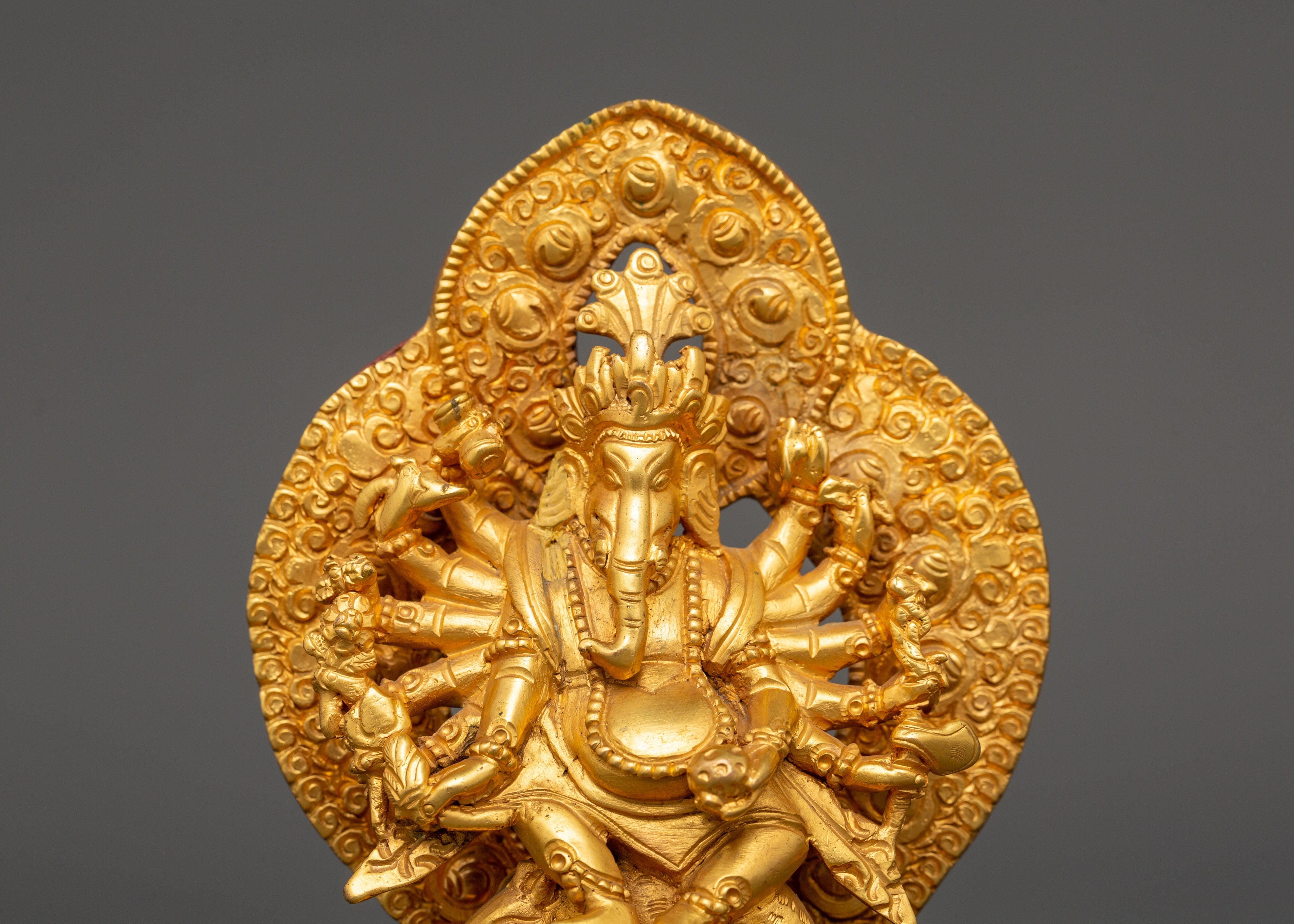 Gold-Plated Ganesh Statue | A Divine Symbol of Prosperity