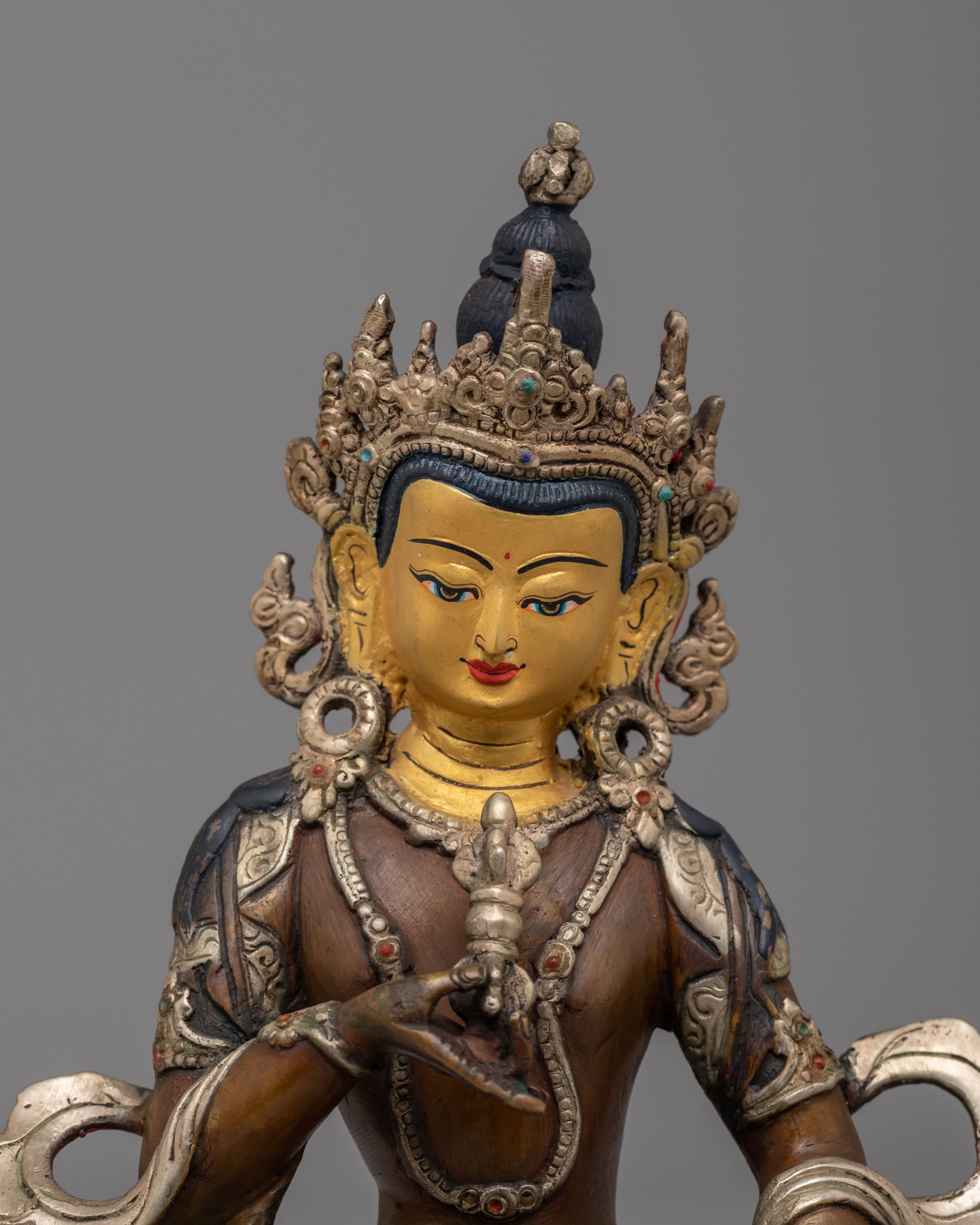 Sacred Tibetan Vajrasattva Purification Statue | Tibetan Buddhist Purification Deity