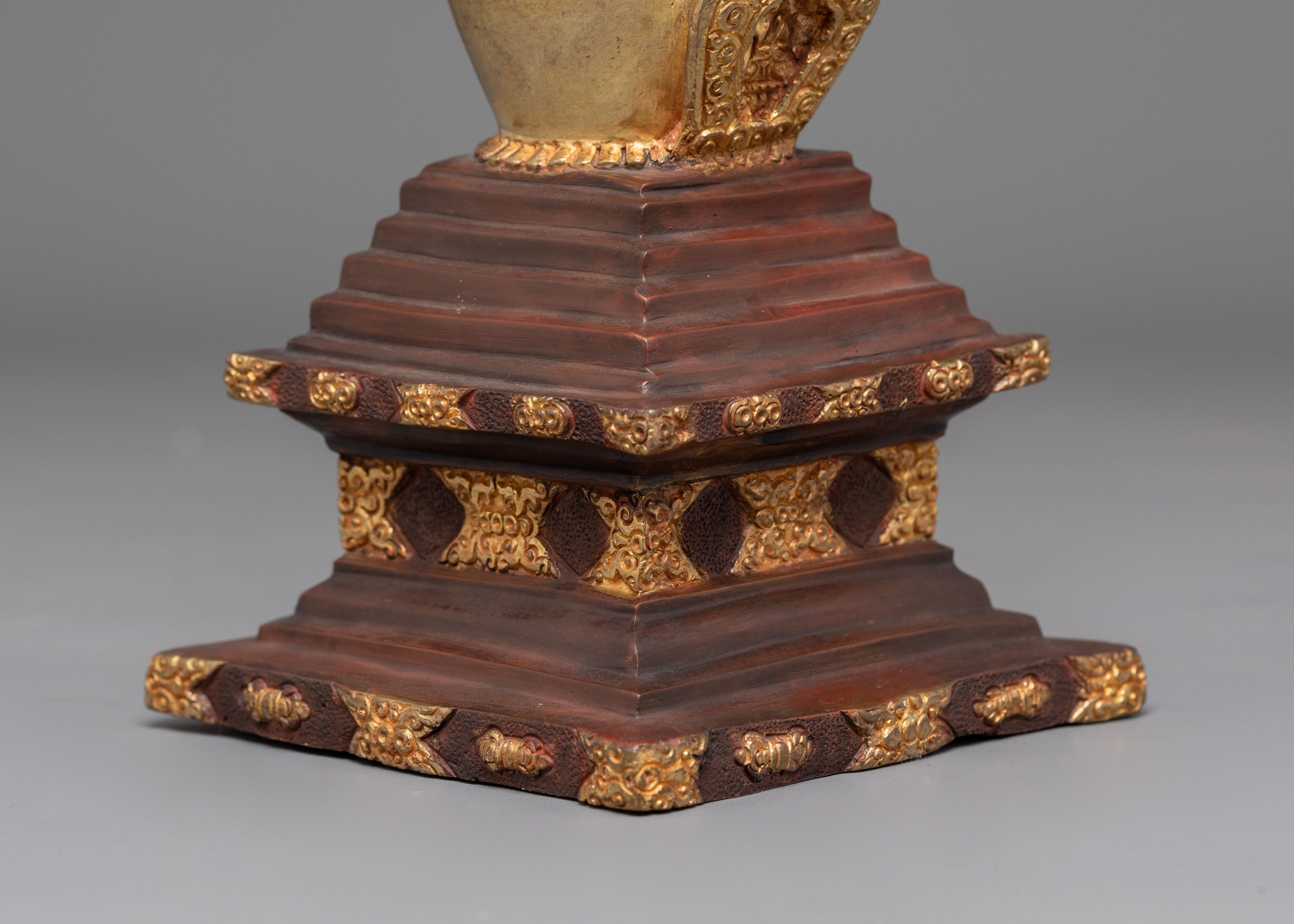 Handcrafted Himalayan Stupa Monument | Buddhist Sacred Reliquary