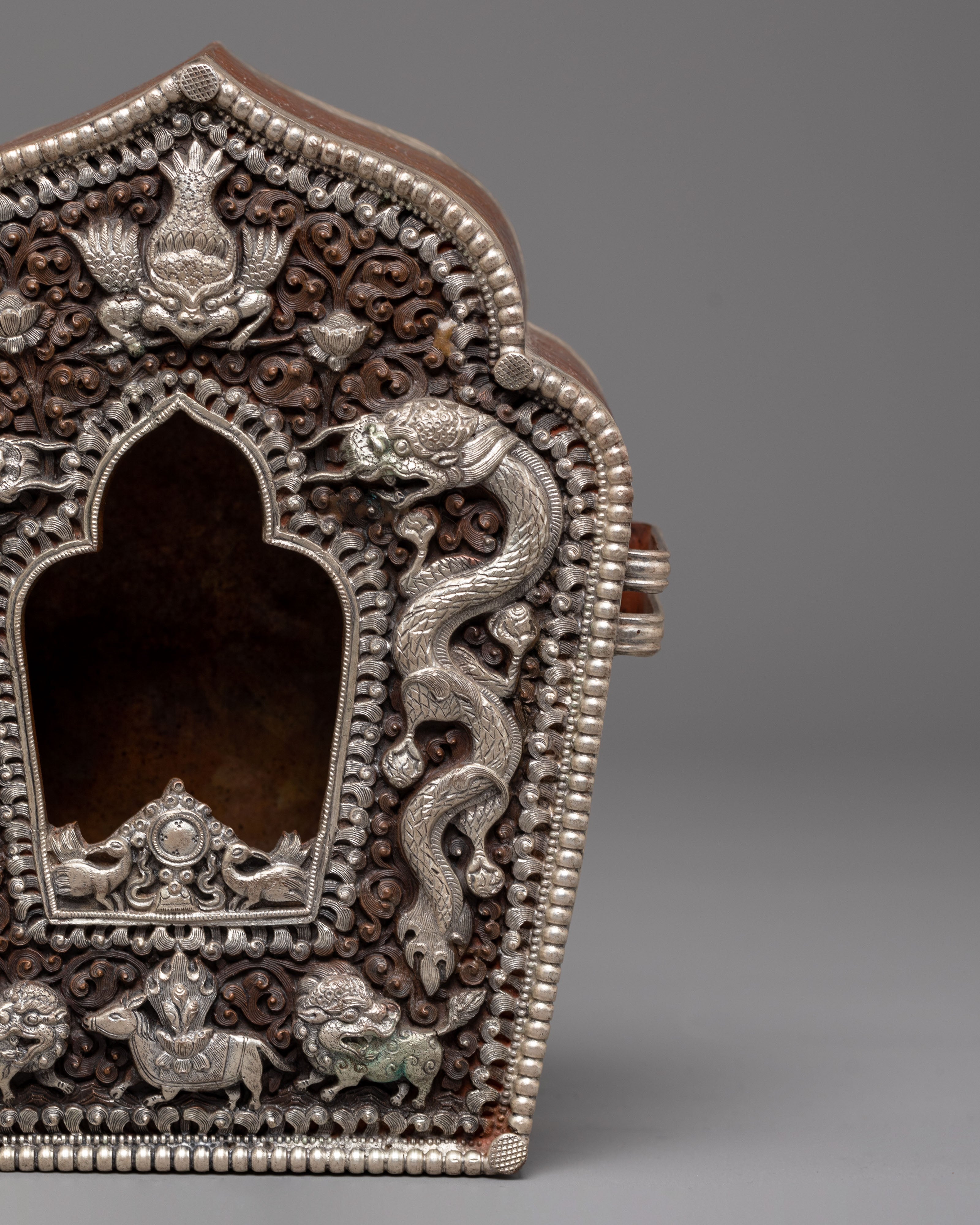 Oxidized Copper Ghau Box | Perfect for Ritual Use and Sacred Storage