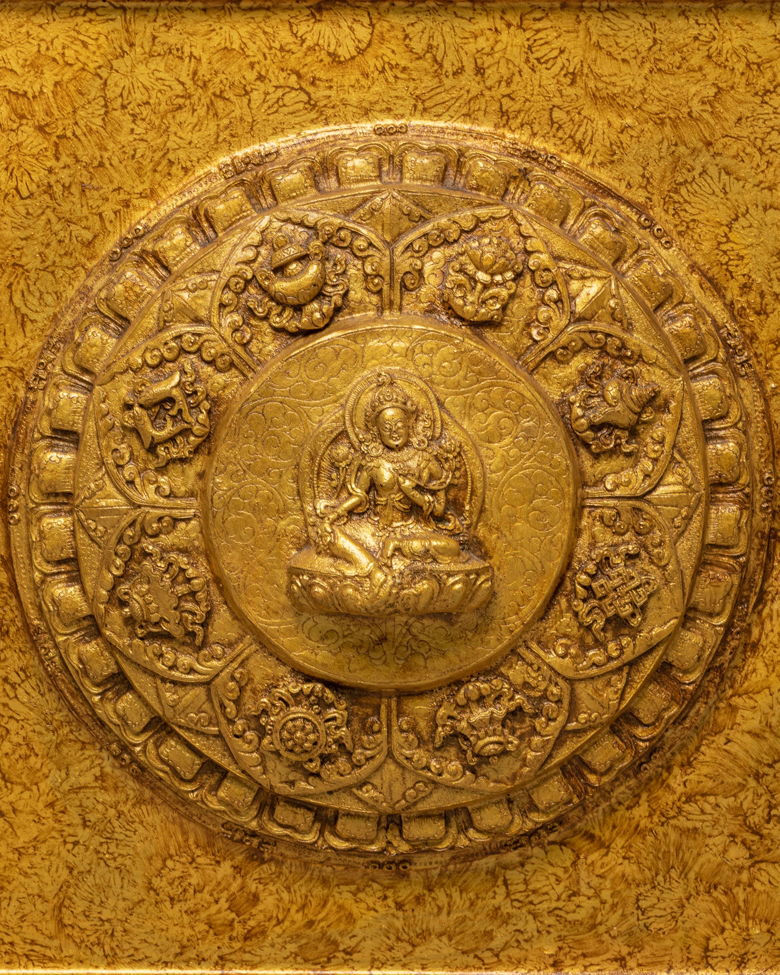 Himalayan Handcrafted Green Tara Wall Hanging | Symbol of Compassion