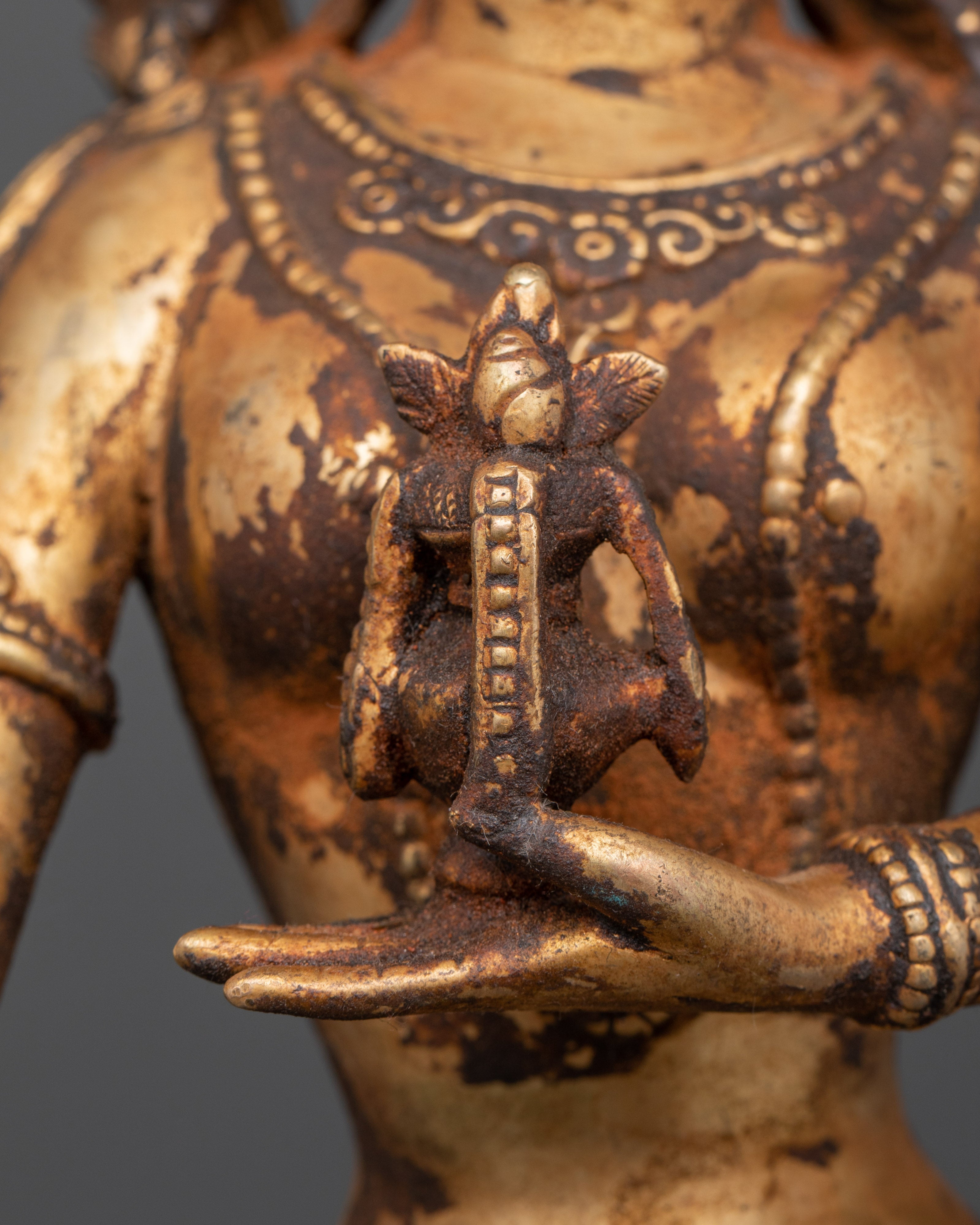 Vasudhara Wealth Goddess | Tibetan Statue of Abundance and Prosperity